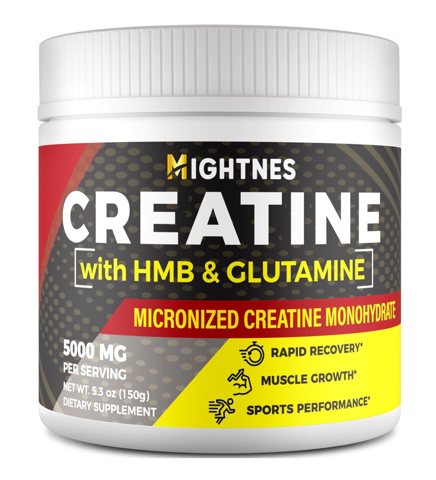 Buy Creatine Monohydrate Powder for Muscle Growth & Recovery | 5000mg Per Serving | HMB & Glutamine | 30 Servings | International Shipping - Buy Online on GoSupps.com