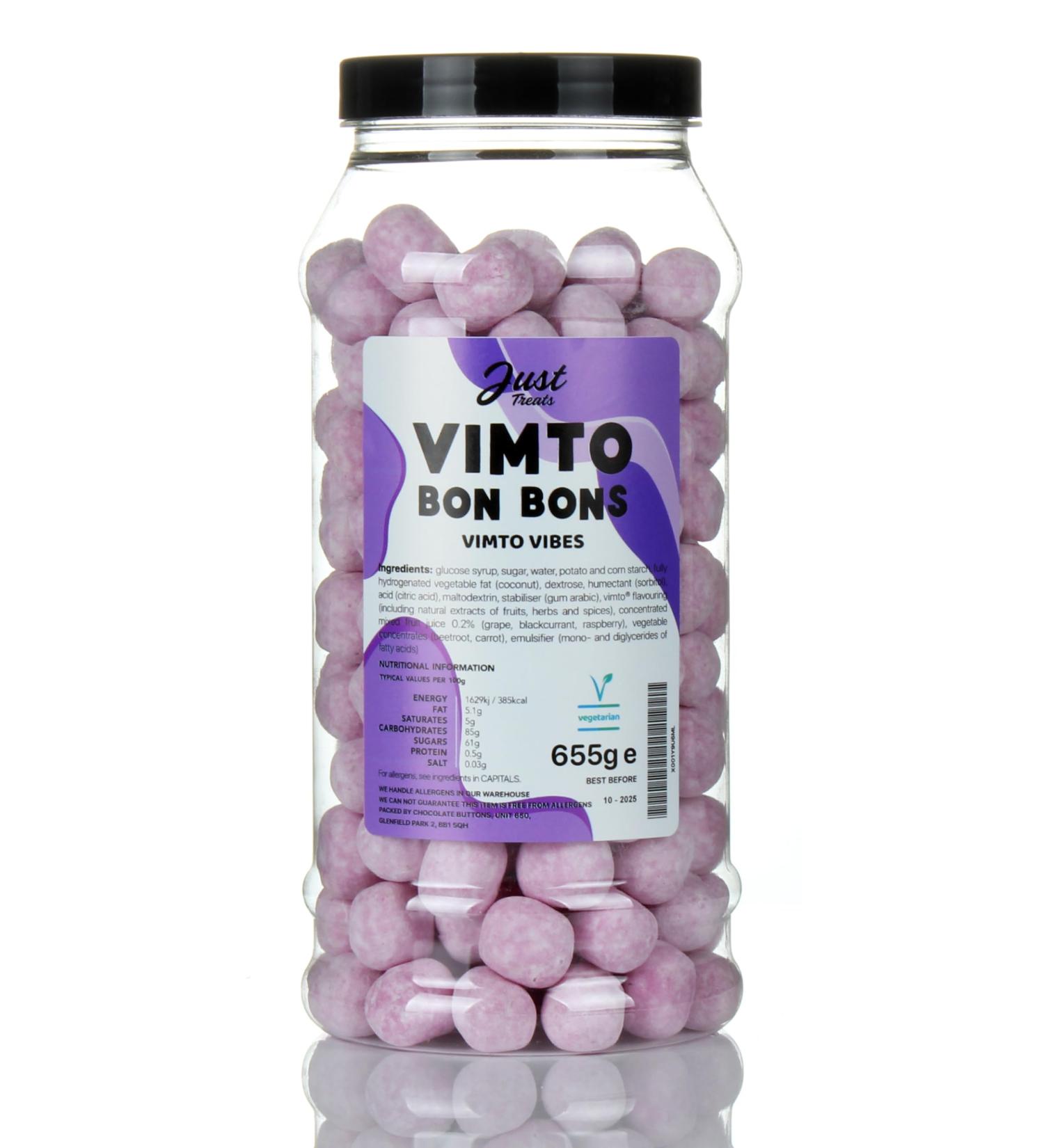 Just Treats Vimto Bon Bons Gift Jar Vimto Gift Jar - Buy Online on GoSupps.com