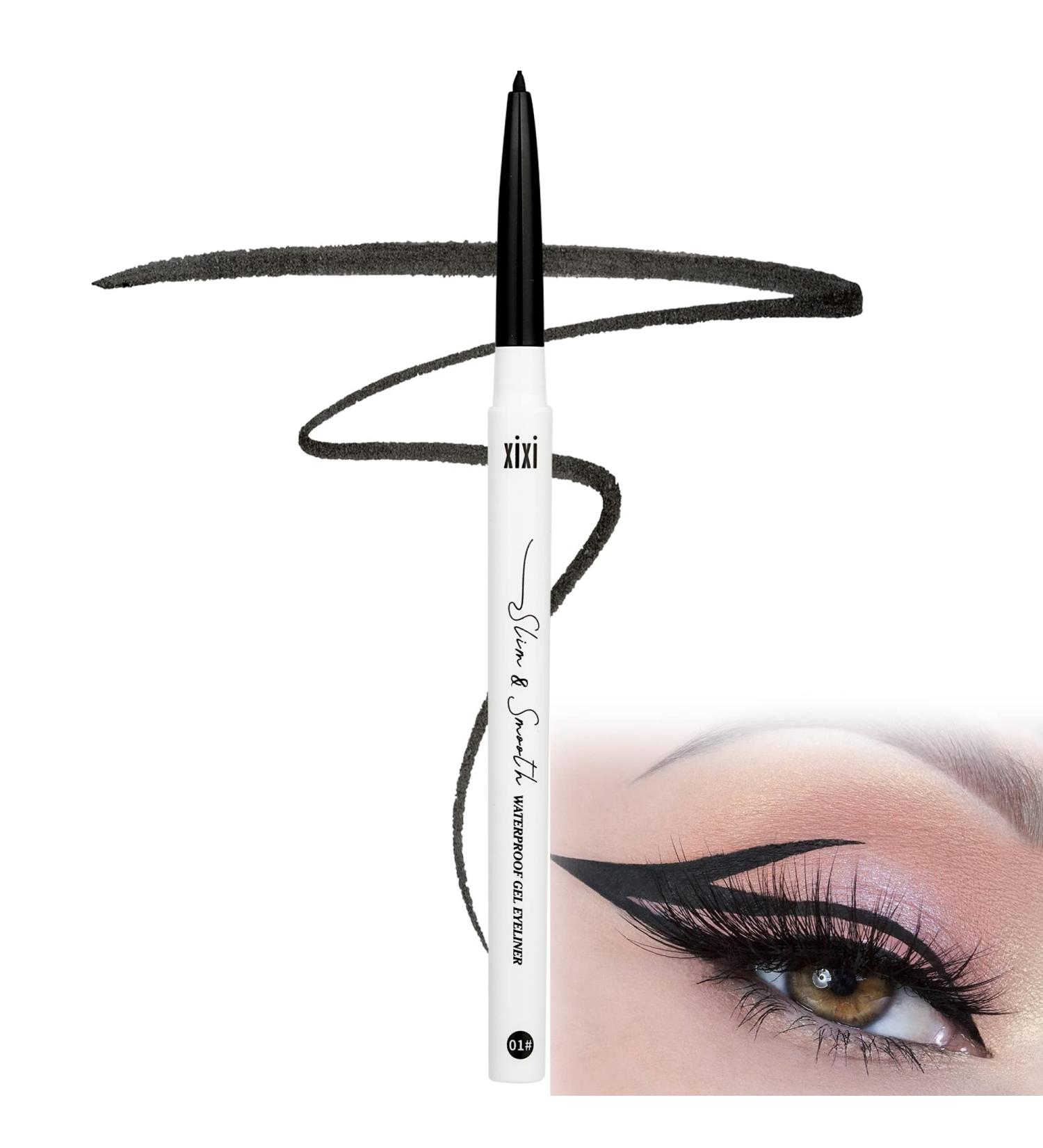 FANXITON Waterproof Eyeliner Pencil - Long-Lasting Black Makeup Pen | 24h Wear Colored Eyeliner - Buy Online on GoSupps.com