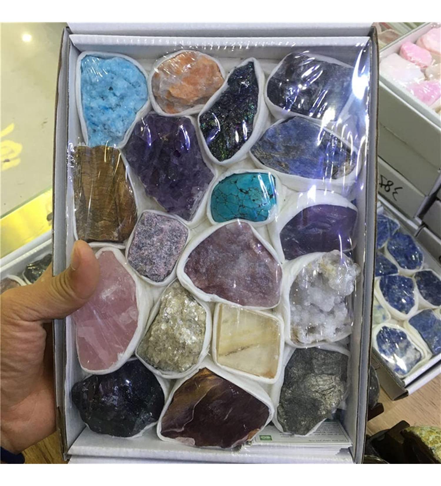 Natural Quartz Crystal Rough Gemstones and Minerals Raw Stones as Gifts Beautiful Full of Texture (Color : Rainbow Mineral) - Buy Online on GoSupps.com