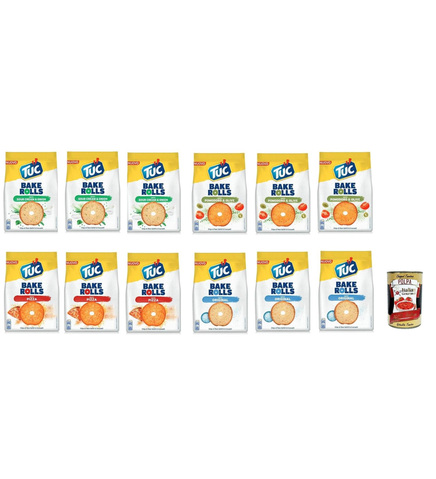  Italian Gourmet E.R. Tuc Bake Rolls Pack of 12 rolls of 150g + Italian gourmet spread 400g - Buy Online on GoSupps.com