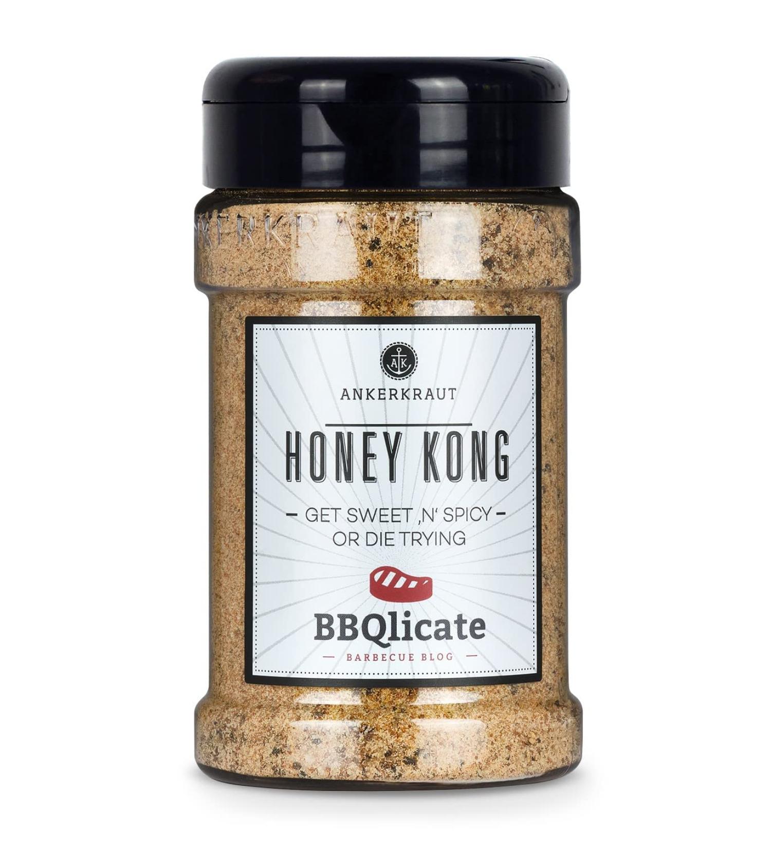 Ankerkraut Honey Kong BBQ Rub 250g | Sweet & Spicy Grill Seasoning for Meat | Premium Quality Spice Mix - Buy Online on GoSupps.com