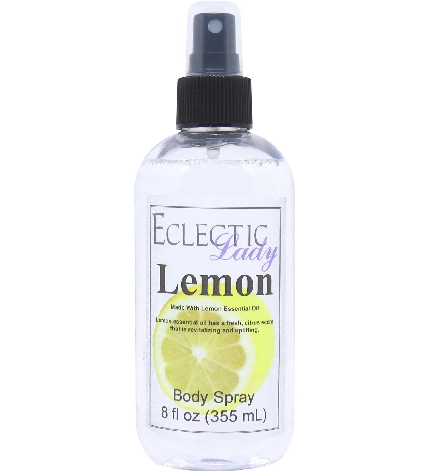 Lemon Essential Oil Body Spray 8 ounces Body Mist for Women with Clean Light & Gentle Fragrance Long Lasting Perfume with Comforting Scent for Men & Women Cologne with Soft Subtle Aroma For Regular Strength 8 Fluid Ounces - Buy Online on GoSupps.com