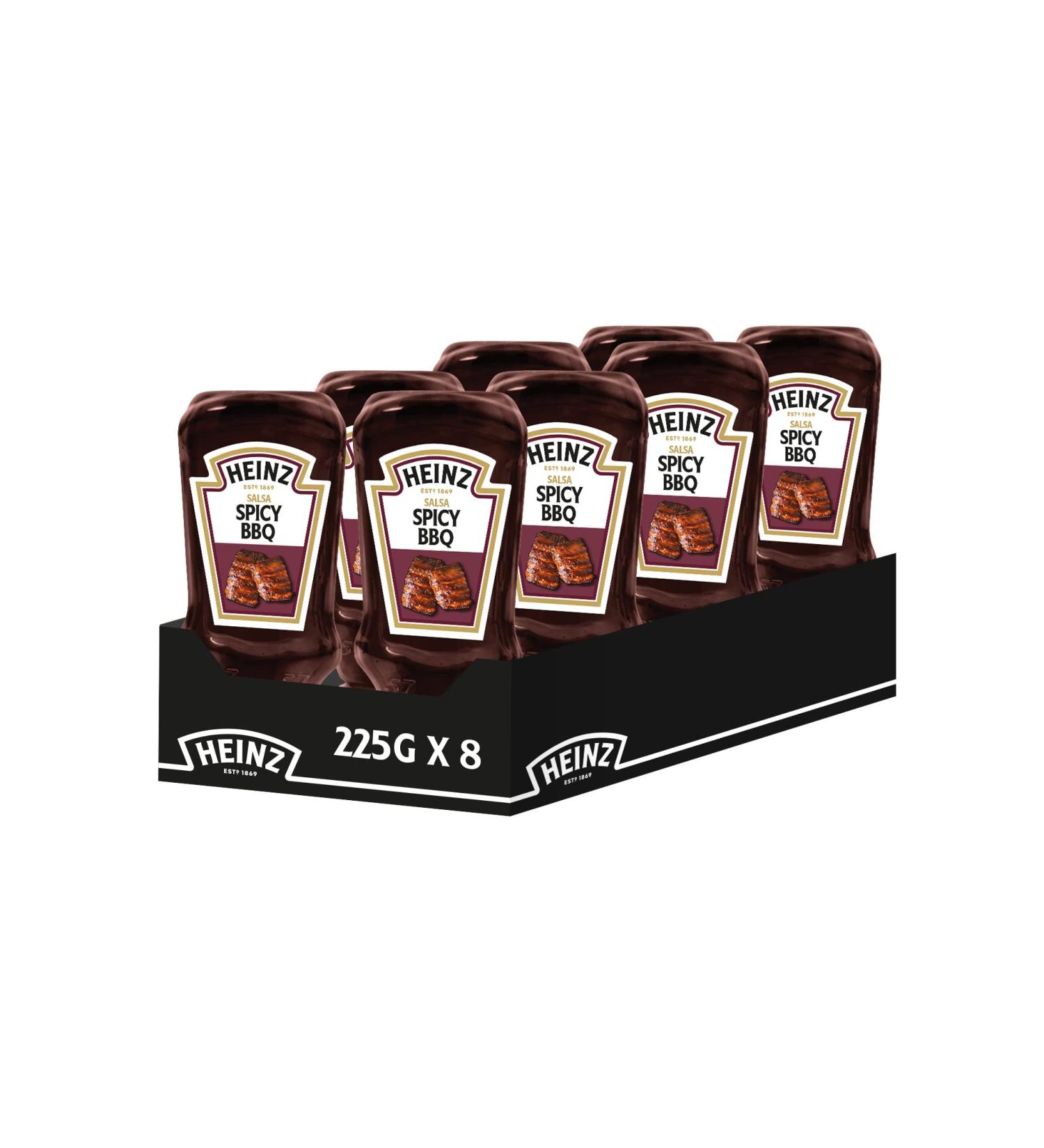 HEINZ Heinz 76018821 Spicy Barbecue Sauce 8 x 225 g - Buy Online on GoSupps.com