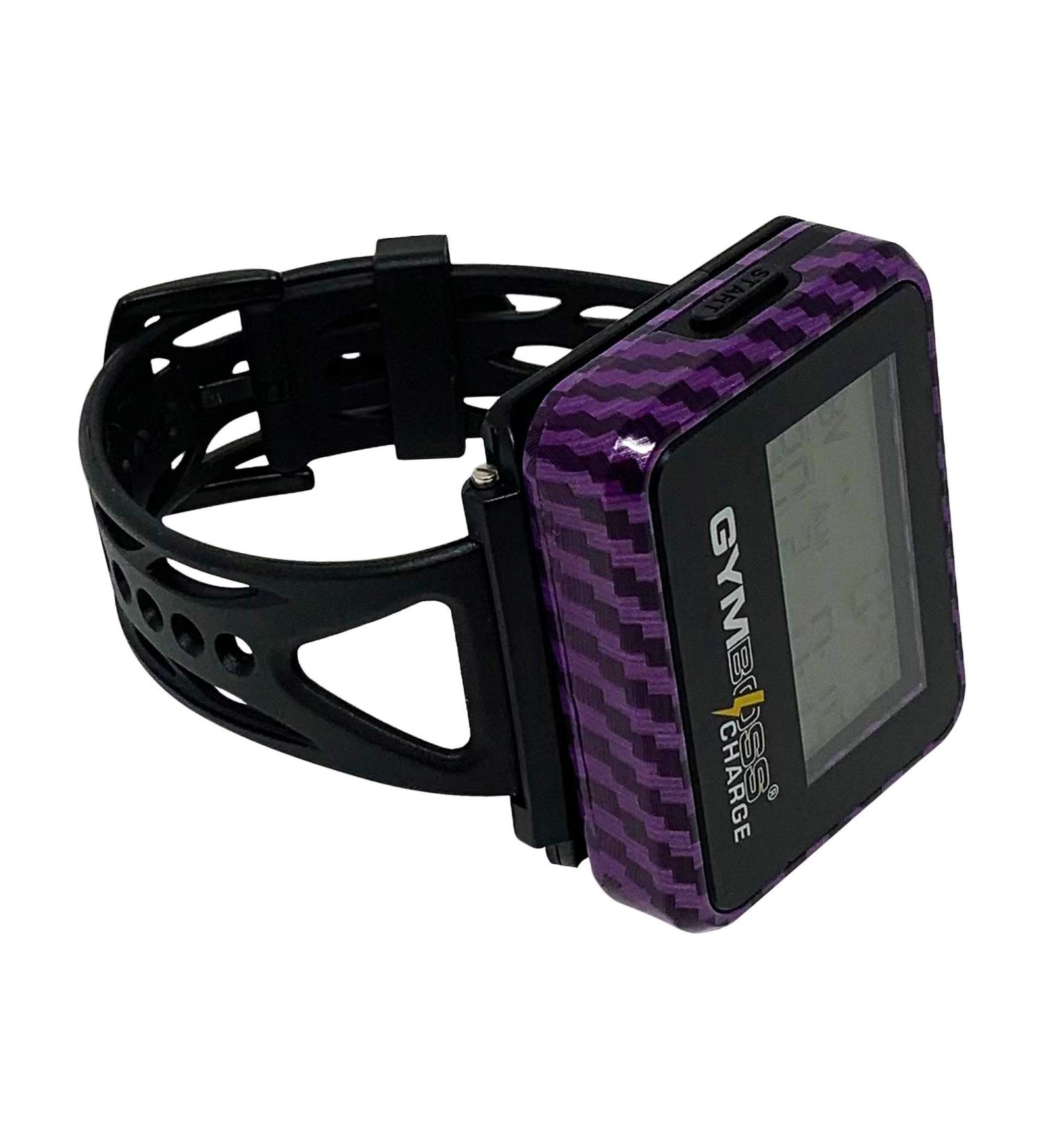 Gymboss Charge Interval Timer and Stopwatch & Watchstrap - Bundle (Carbon Purple) - Buy Online on GoSupps.com