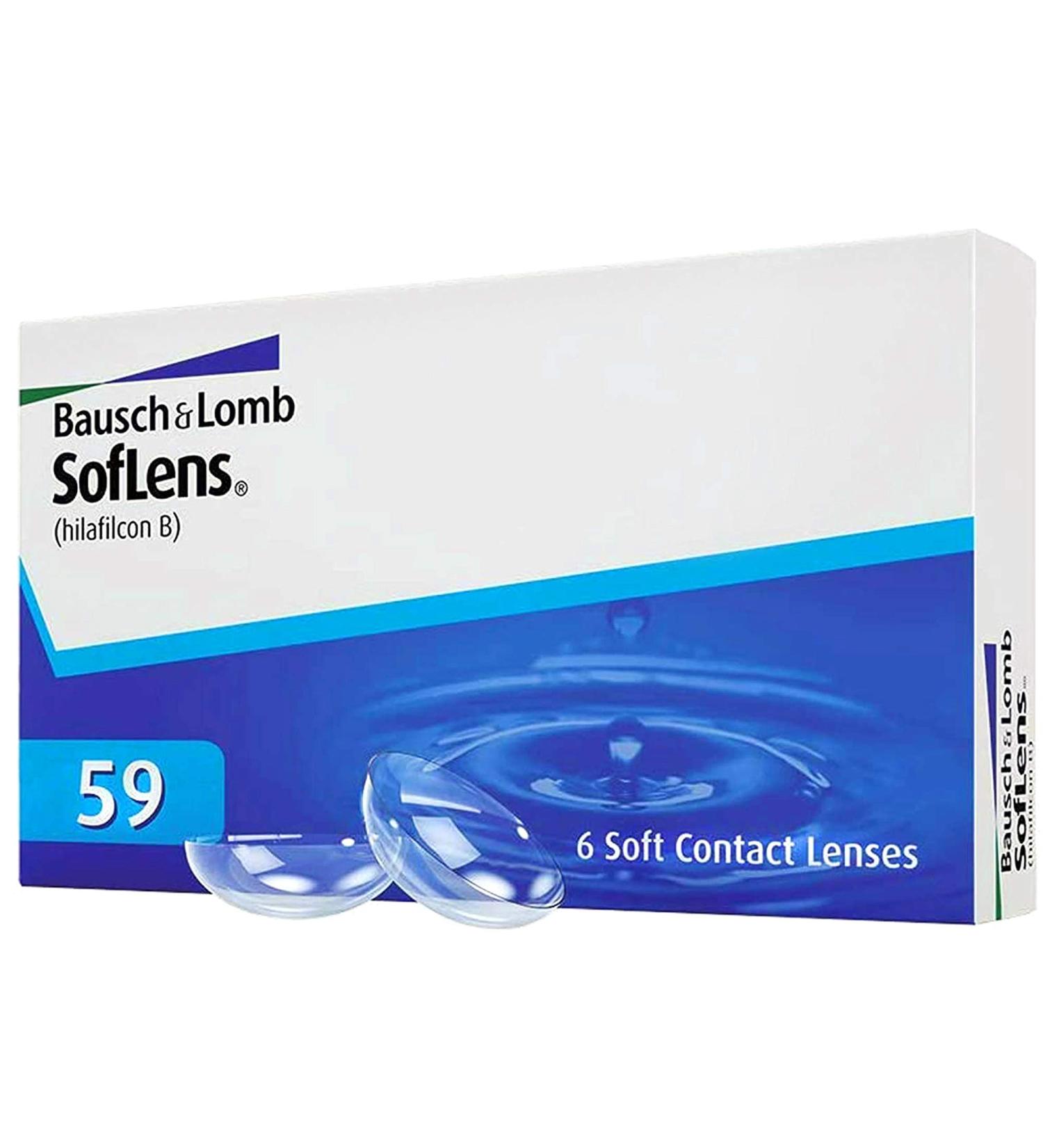 Bausch + Lomb Soflens 59 Monthly Contact Lenses - 6 Soft Spherical Lenses (BC 8.6mm DIA 14.2mm -1.25 Diopters) - International Shipping Available - Buy Online on GoSupps.com