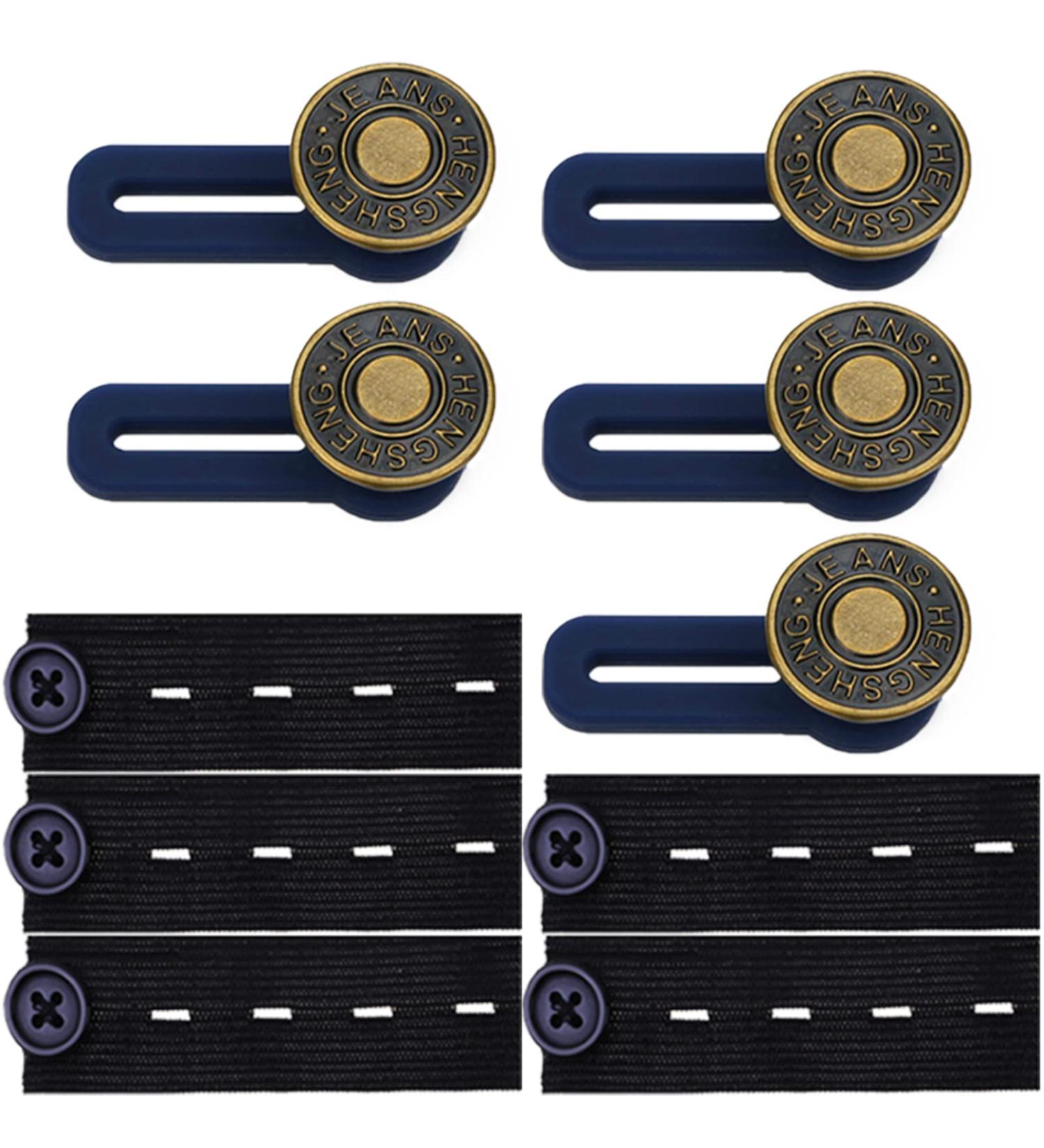 Waist Extender Button for Trousers 10pcs - Adjustable Trouser Waistband Extenders for Men, Women, and Pregnant Trousers - Ideal for Pants, Shorts, Jeans, Skirts - Buy Online on GoSupps.com