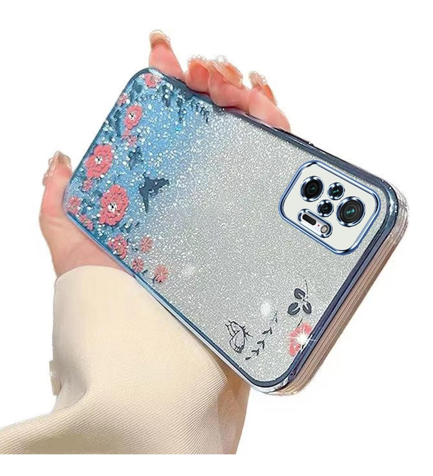 Buy Tivenfezk Nadoli Glitter Diamond Case for Xiaomi 11T/11T Pro Sparkle Flower Butterfly Silicone Cover - Buy Online on GoSupps.com