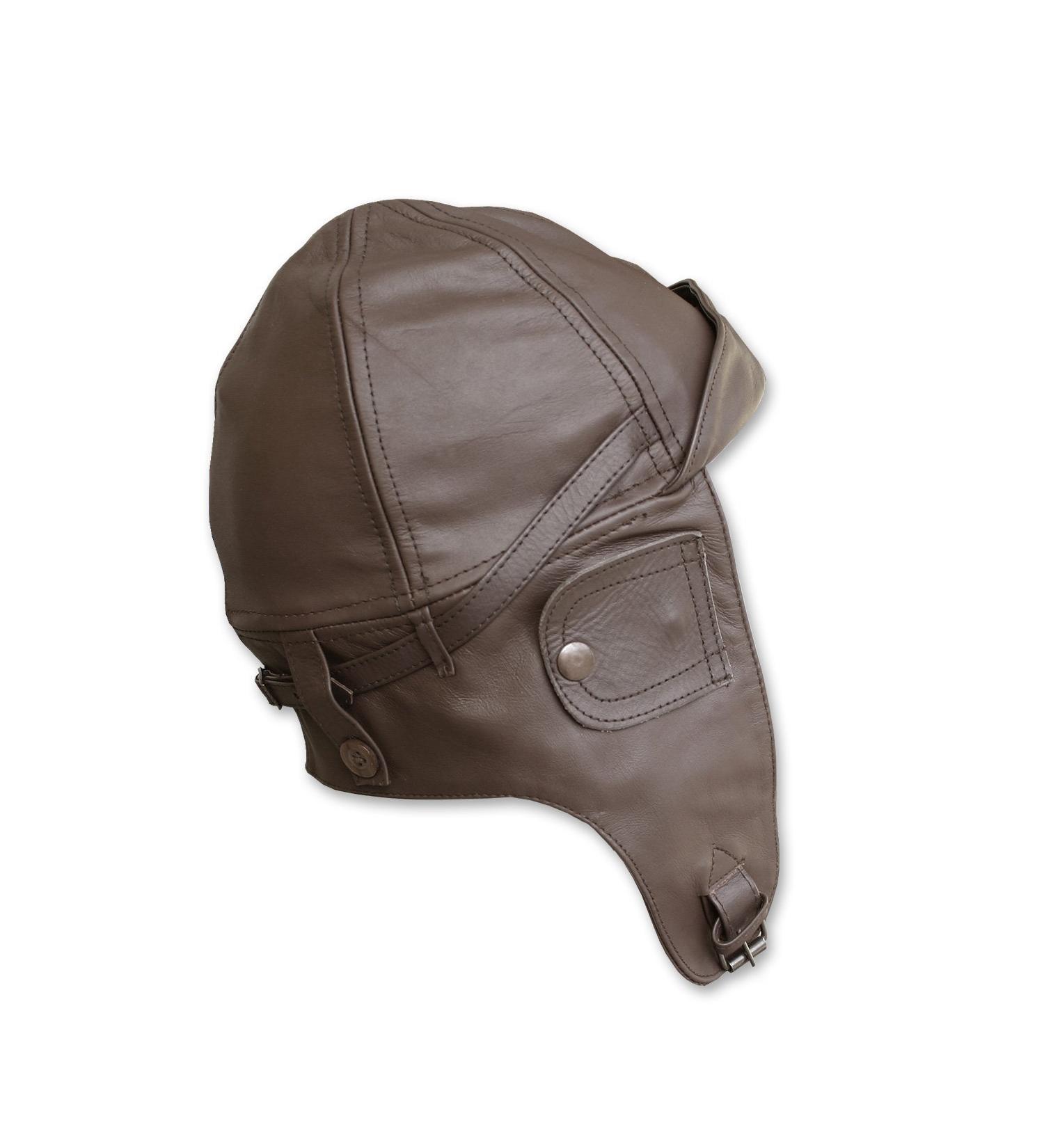 Flight Leather Hood Black XL brown