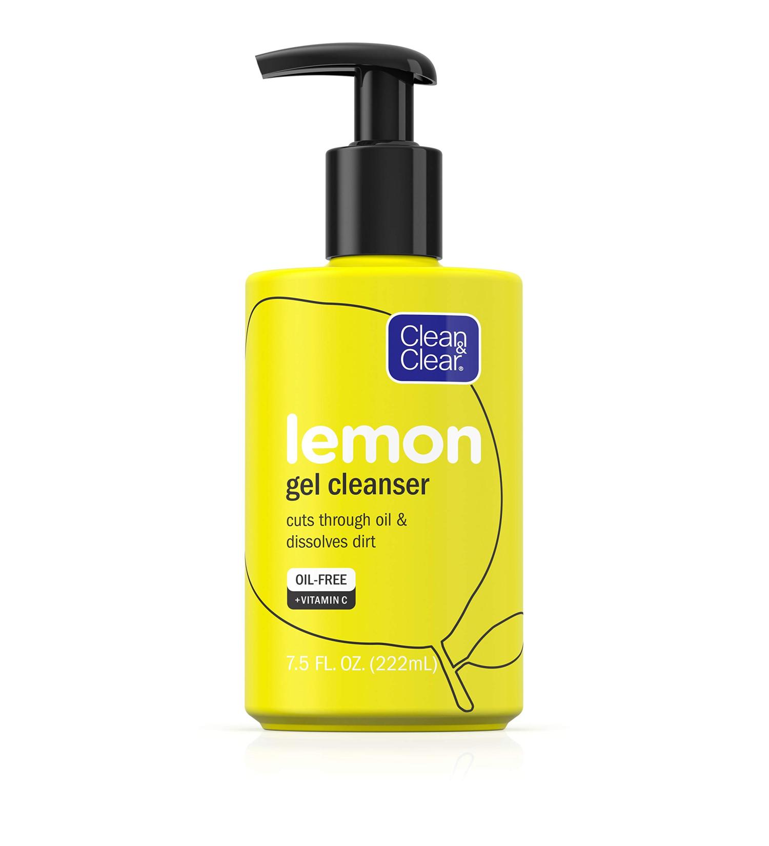 Clean & Clear Brightening Gel Facial Cleanser with Vitamin C & Lemon Extract - 7.5 oz - Buy Online on GoSupps.com