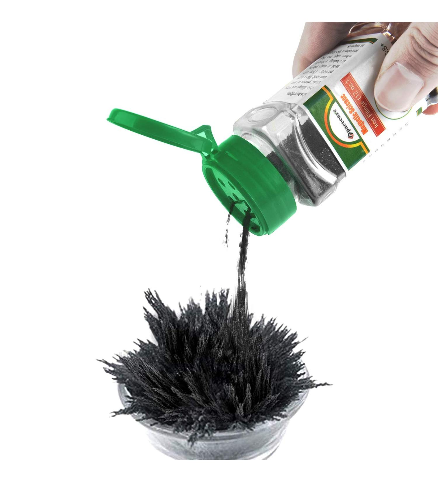 SPACECARE Magnetic Iron Powder Filings 12 oz Storage Jar for Education Projects - Shaker Lid Included - Buy Online on GoSupps.com