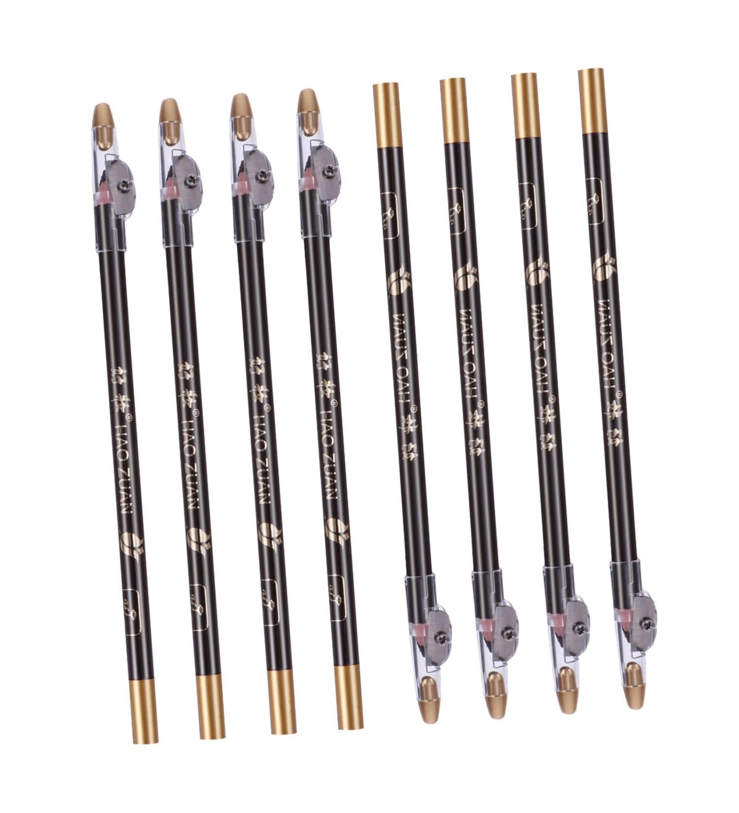 BELLIFFY 8pcs Wooden Beauty Eyebrow Pencil Eye Brow Pencils for Women Eyebrow Makeup Tool 1 count (Pack of 1) Black - Buy Online on GoSupps.com