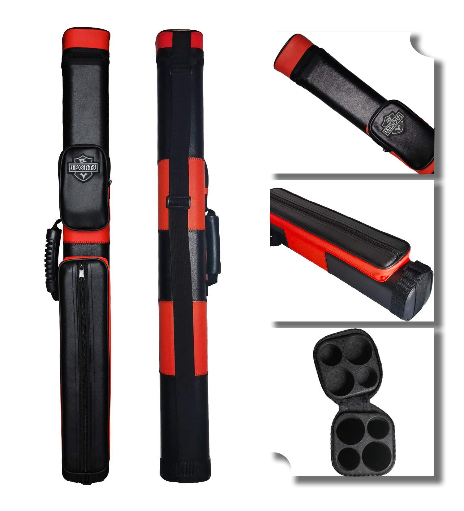 BY SPORTS 2x2 Hard Cue Case - Red Square Pool Cue Billiard Stick Carry Case - Buy Online on GoSupps.com