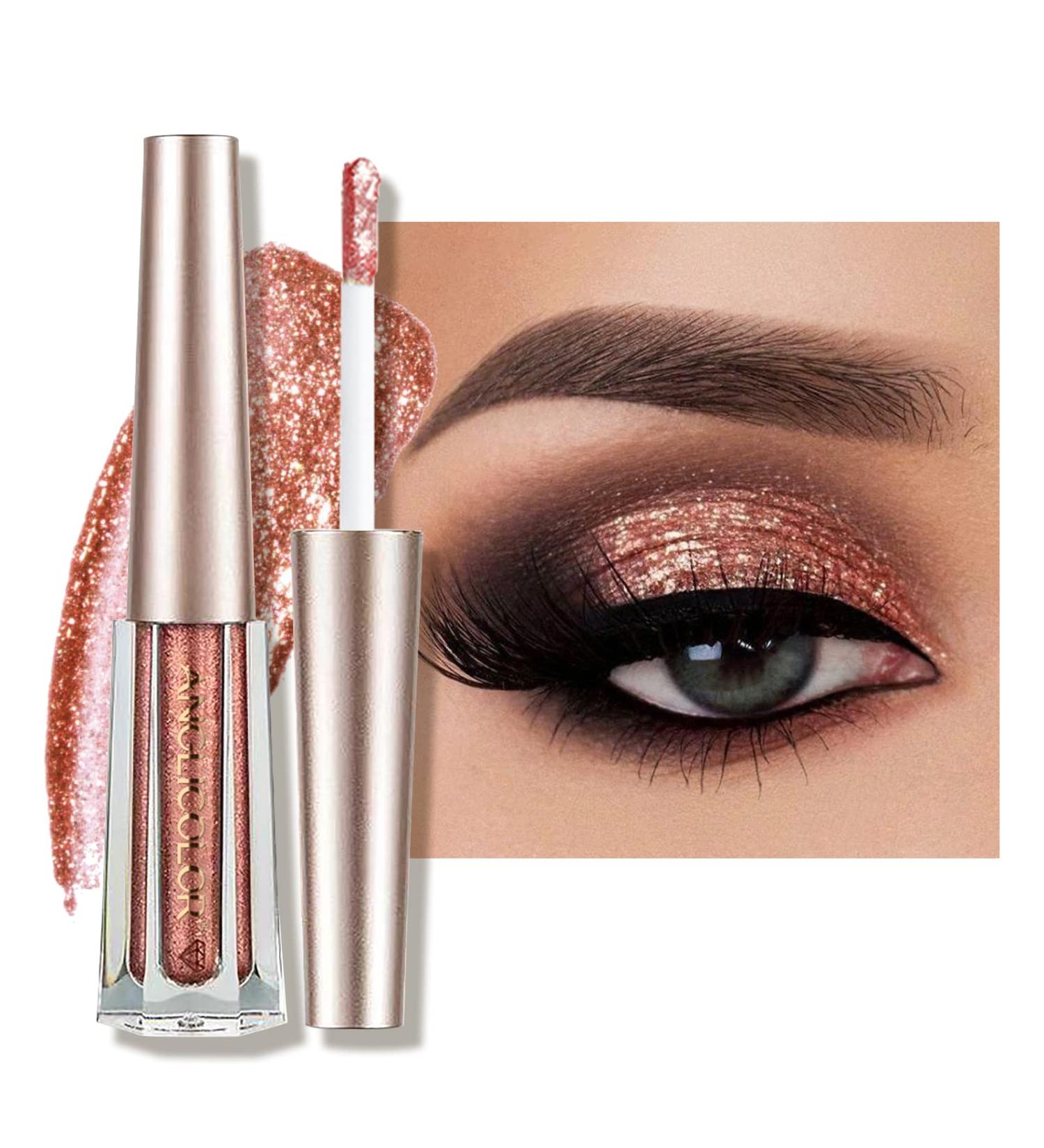 Anglicolor Eyeshadow Glitter Eyeshadow Shimmer Eye Shadow Liquid Eyeshadow Glitter Liquid Eye Shadow Sparkling Eye Makeup Tool Best Gift For Women Girls (03#Garnet) - Buy Online on GoSupps.com