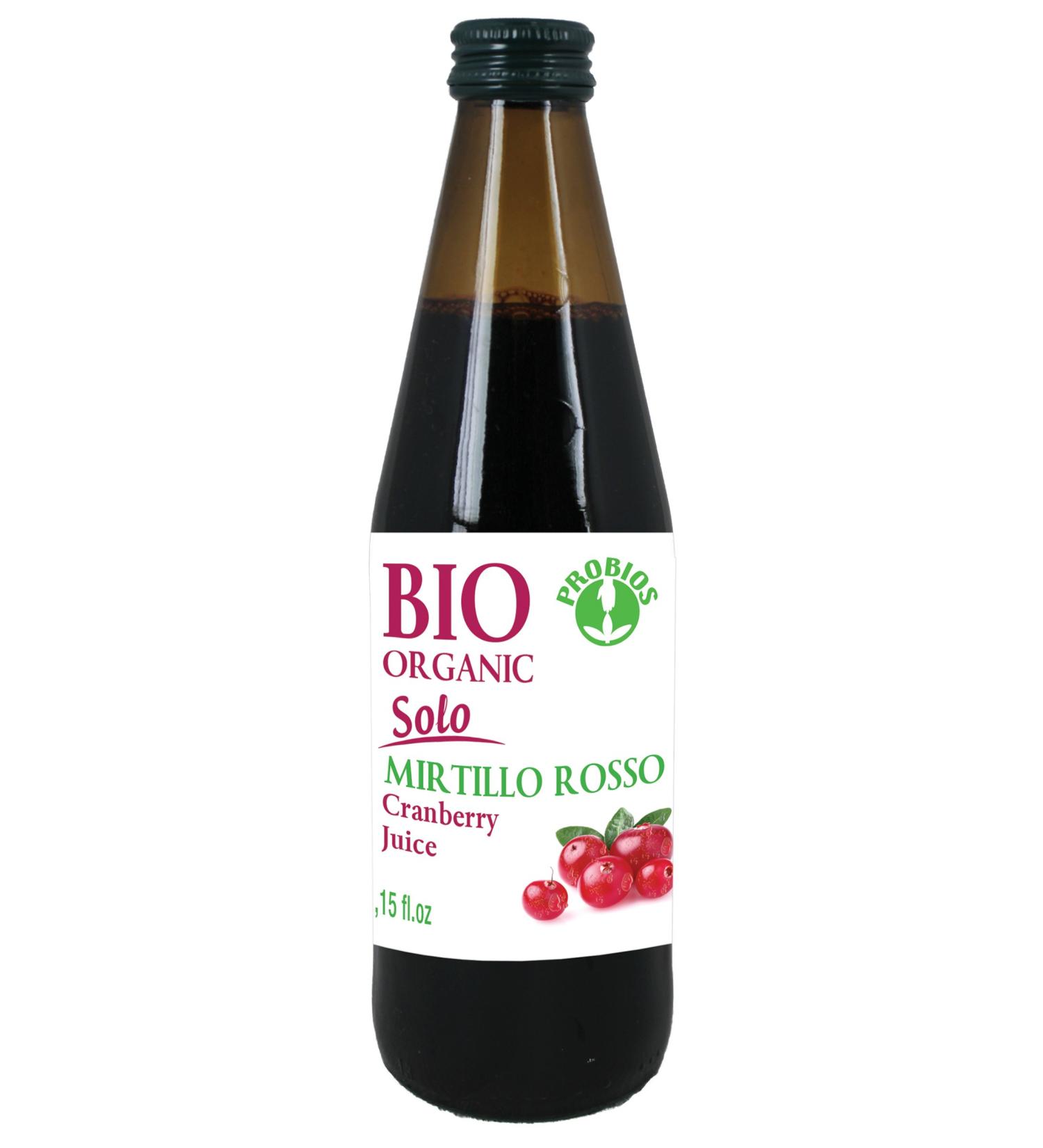 Probios Pure Organic Cranberry Juice 330 ml
