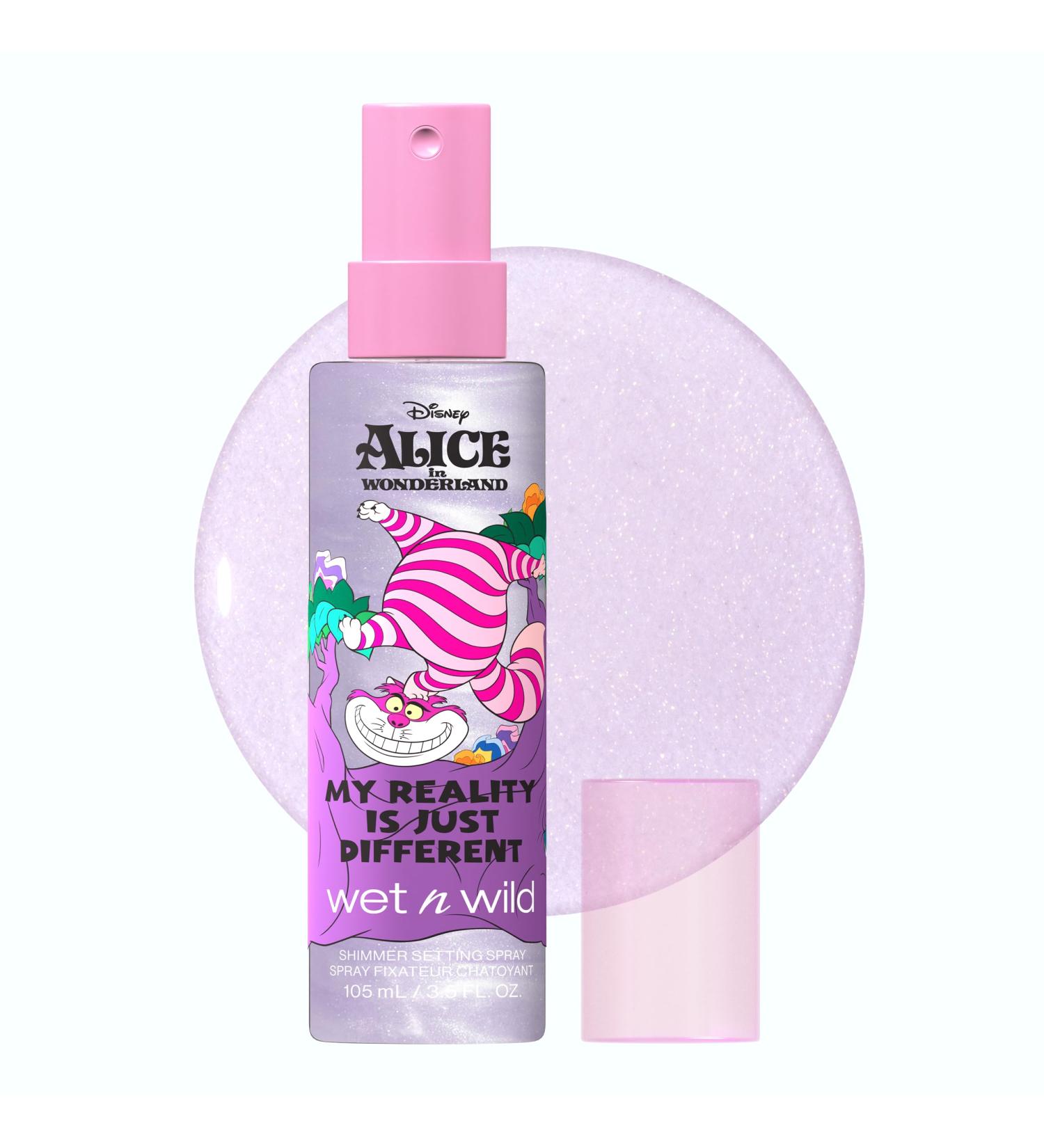 Wet n Wild Alice in Wonderland Shimmer Setting Spray with Hyaluronic Acid - Long-Lasting & Lightweight for All Skin Types - Buy Online on GoSupps.com