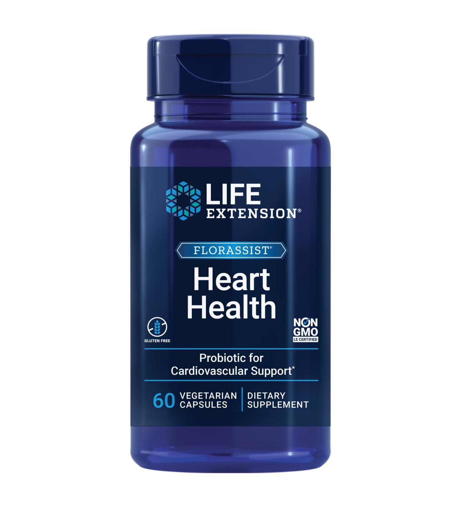 Life Extension FLORASSIST Heart Health - 60 Vegetarian Capsules for Optimal Cardiovascular Support - Buy Online on GoSupps.com