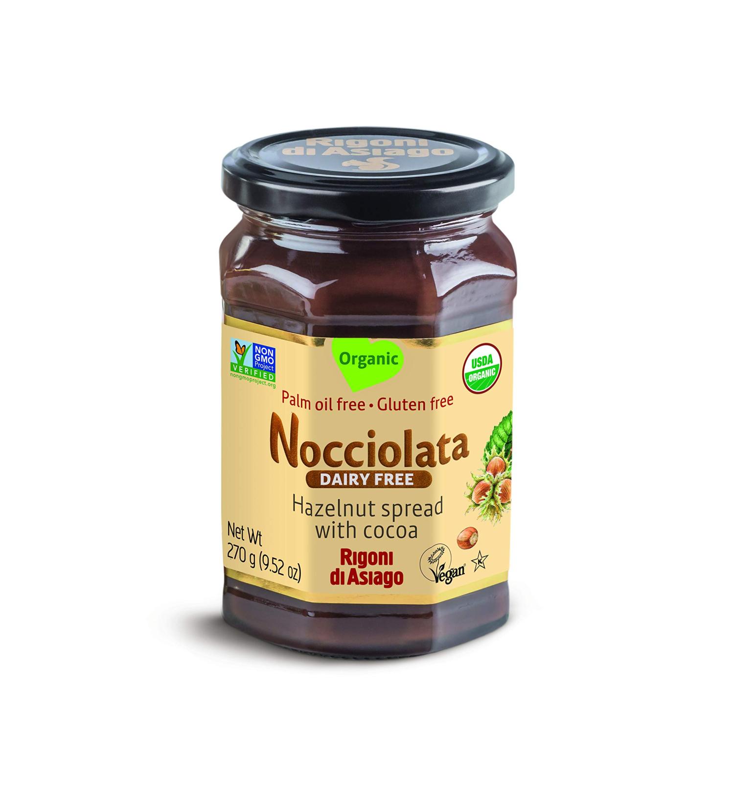 Rigoni di Asiago Hazelnut Cocoa Spread 9.52oz - Organic, Dairy-Free - Buy Online on GoSupps.com