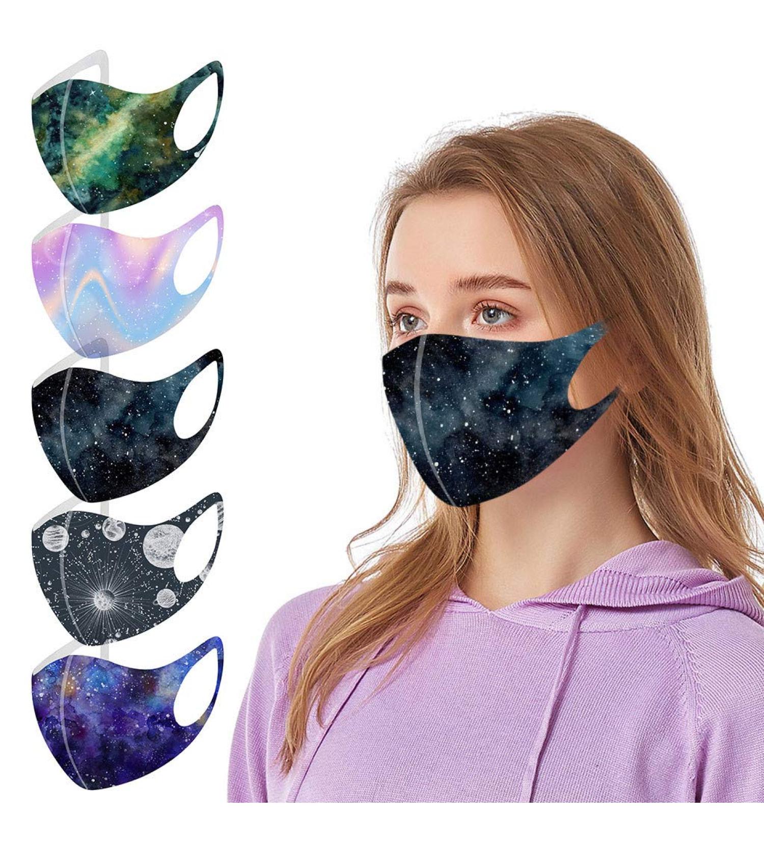 Yliquor 5pc Adult Halloween Mouth Mask for Protection Face and Nose Health Washable Earloop Mask Reusable Washable for Men Women Adults (5 PC G) - Buy Online on GoSupps.com