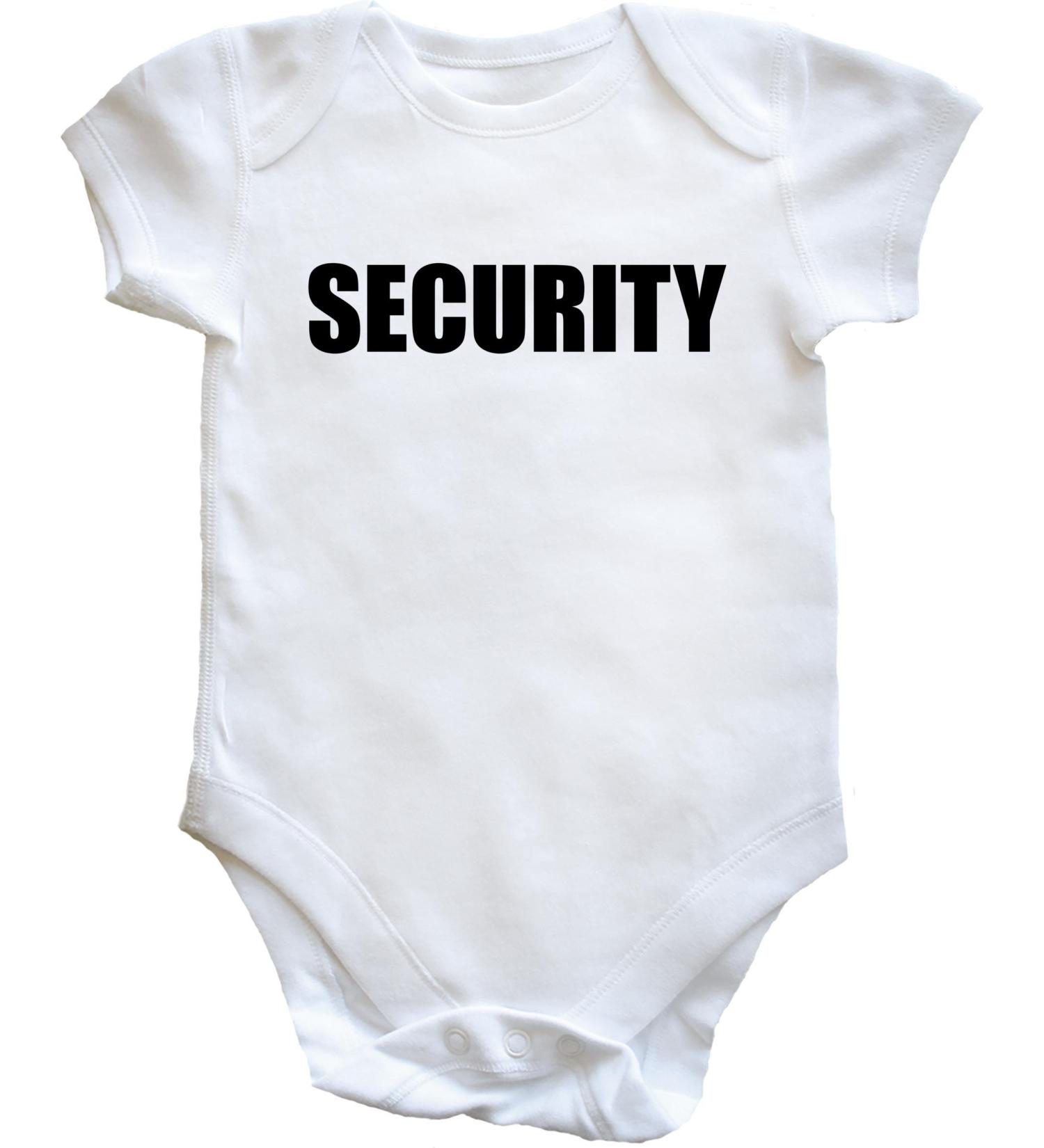 Hippowarehouse Security baby vest bodysuit (short sleeve) boys girls