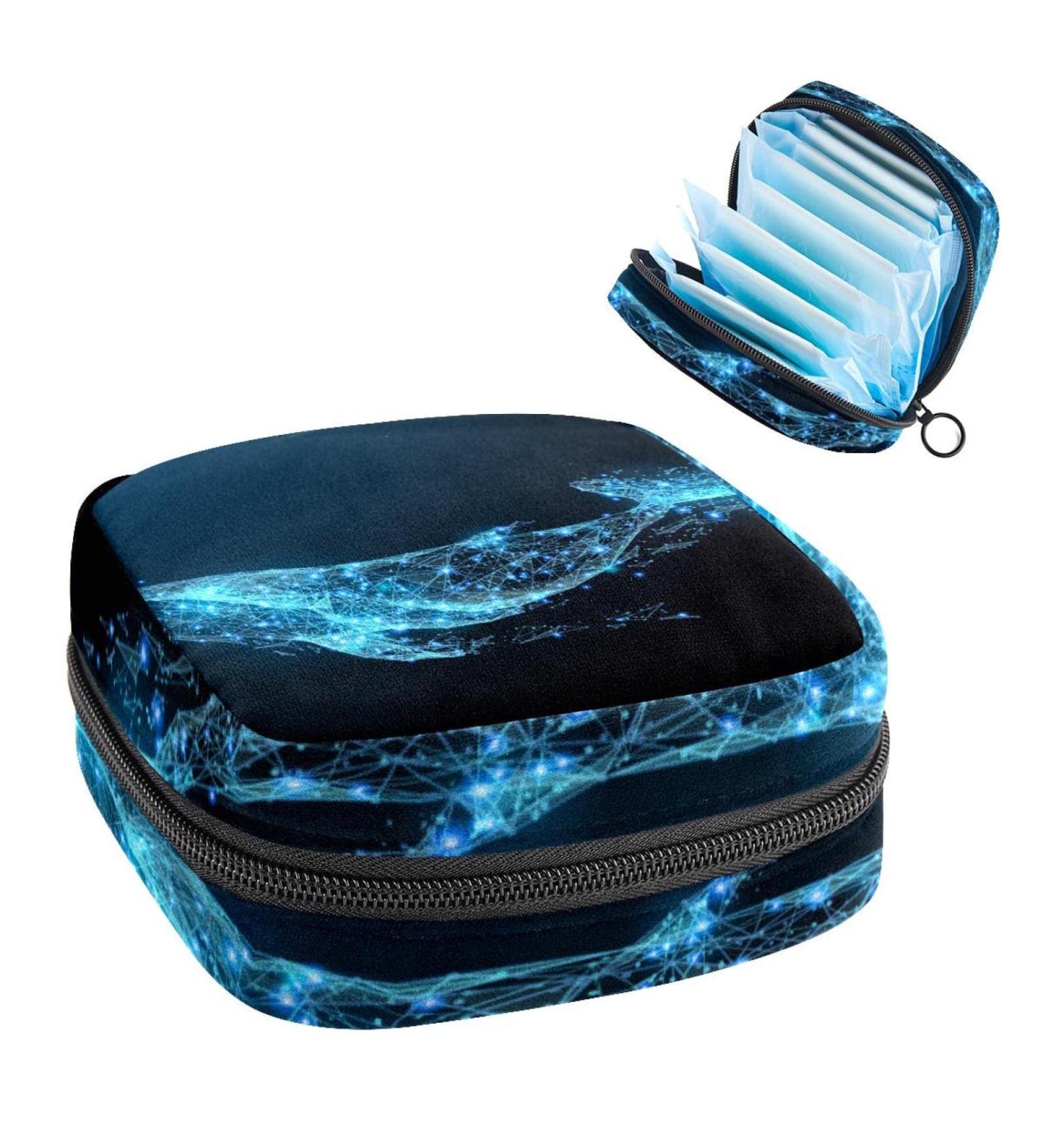 Buy Women's Bonds Storage Bags - Stylish Illusory Whale Portable Period Kit | Perfect Feminine Product Bag for Girls - Buy Online on GoSupps.com
