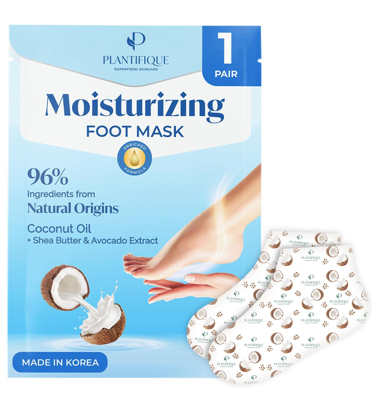 PLANTIFIQUE Foot Moisturiser Socks - Hydrating Foot Mask 1 Pack Hydrating Socks for Soft Heels Intense Moisturizing and Repairing Dry Rough Skin Foot Care Korean Skincare - Mask Foot Spa - Buy Online on GoSupps.com