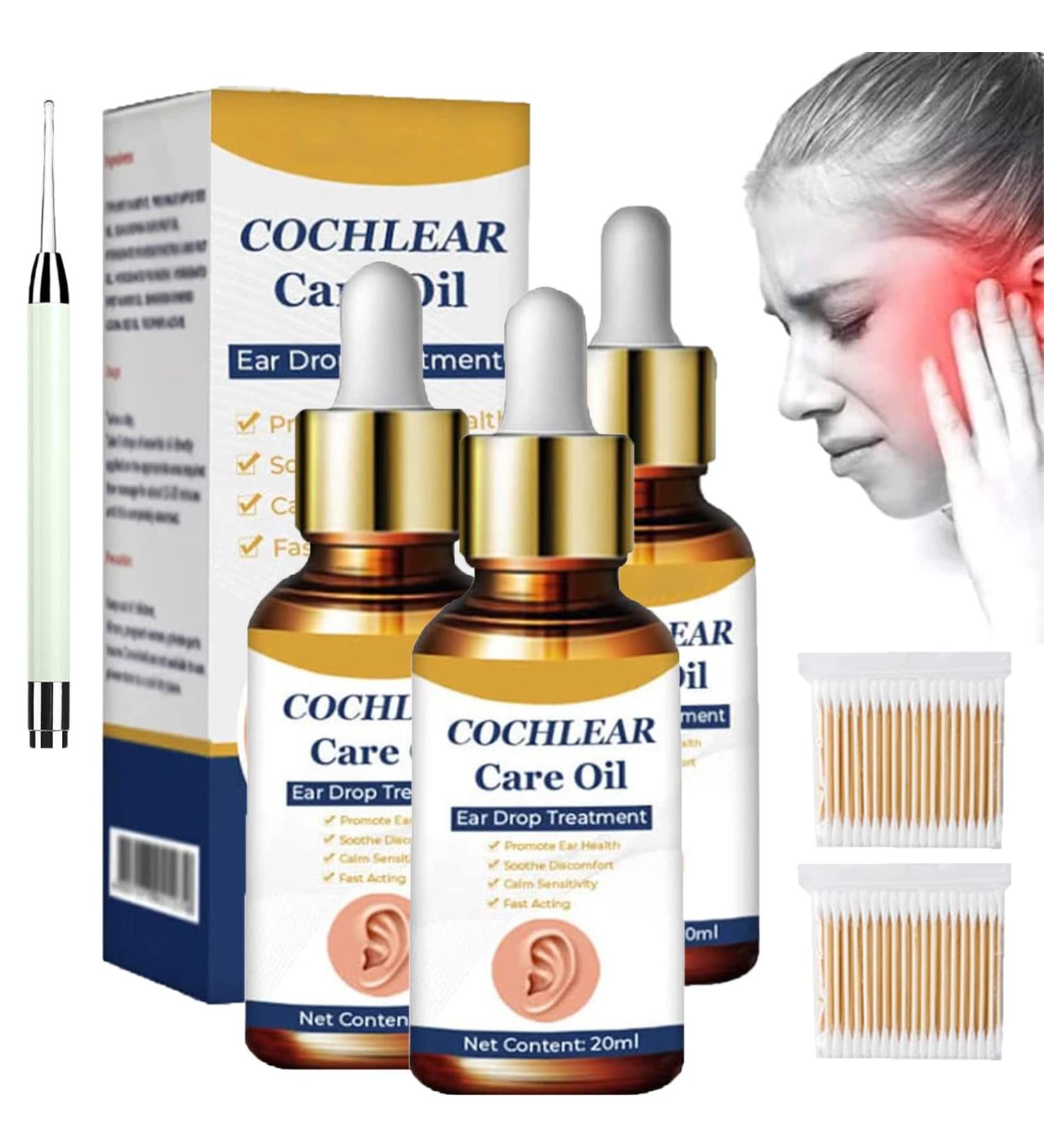 Cochlear Care Oil - German Tinnitus Relief Drops (3PCS) - Buy Online on GoSupps.com