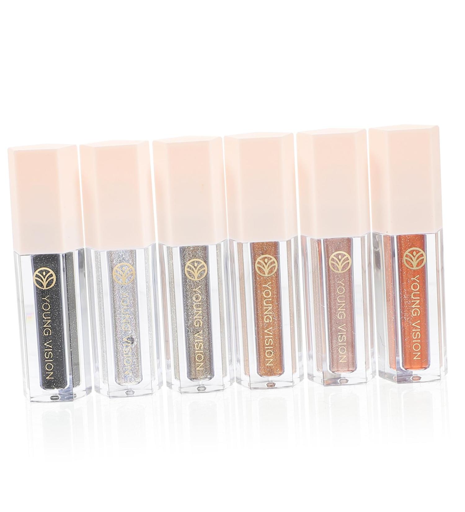 Shop Hemoton 6pcs Bling Eye Shadow Set - High Pigmented Glitter Liquid Eyeshadow for Stunning Looks - Buy Online on GoSupps.com