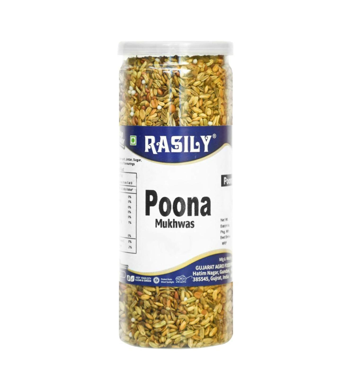 Rasily Poona Mix Mukhwas Mouth Freshener 220 gram (Pack of 1)_Packing May Vary