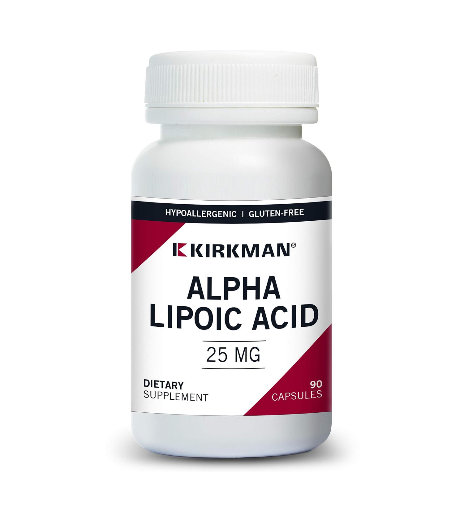 Kirkman Labs Alpha Lipoic Acid 25 mg - 90 Capsules for Optimal Health - Buy Online on GoSupps.com