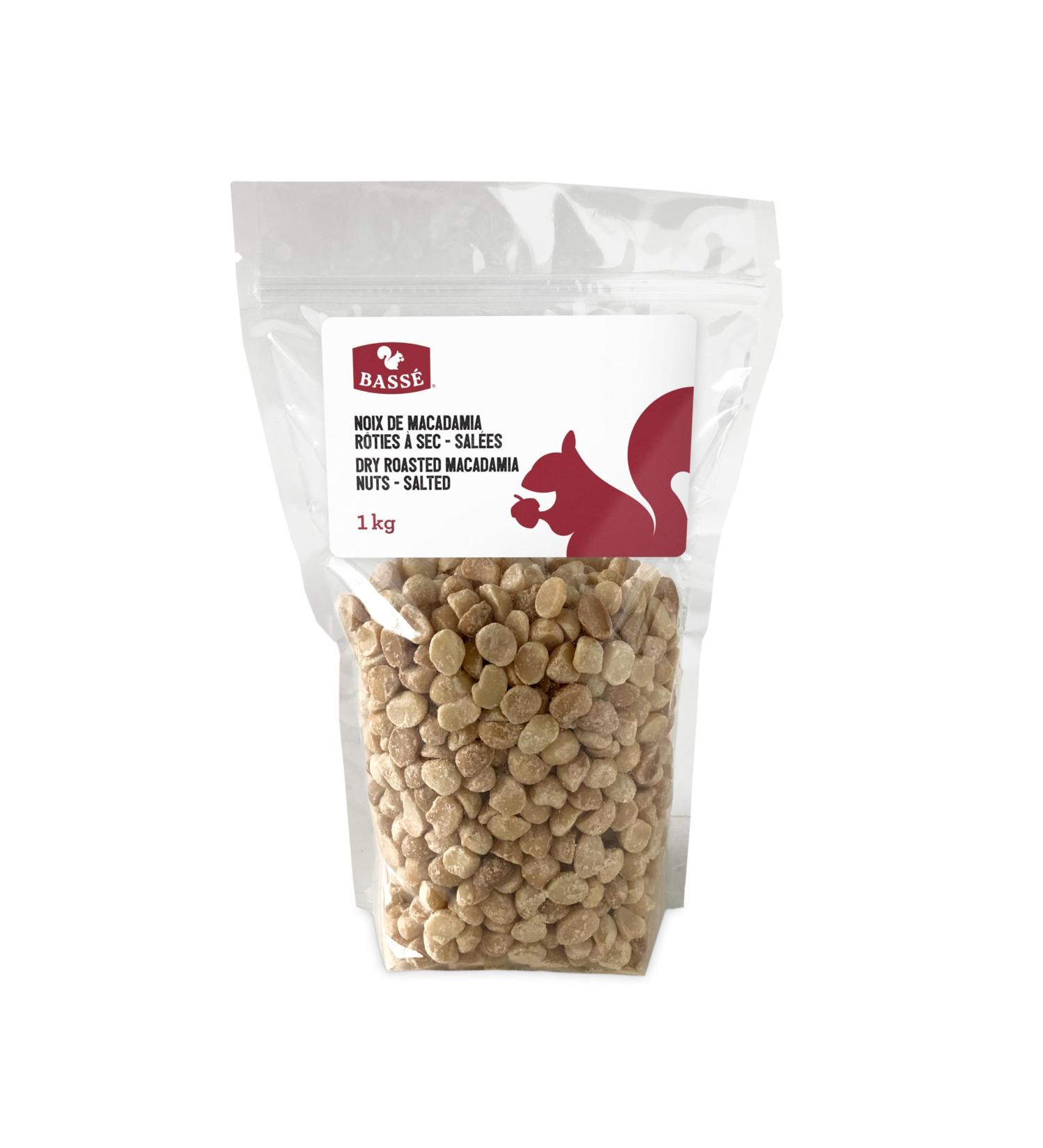 Bass Dry Roasted Macadamia Nuts - Salted 1kg - Buy Online on GoSupps.com