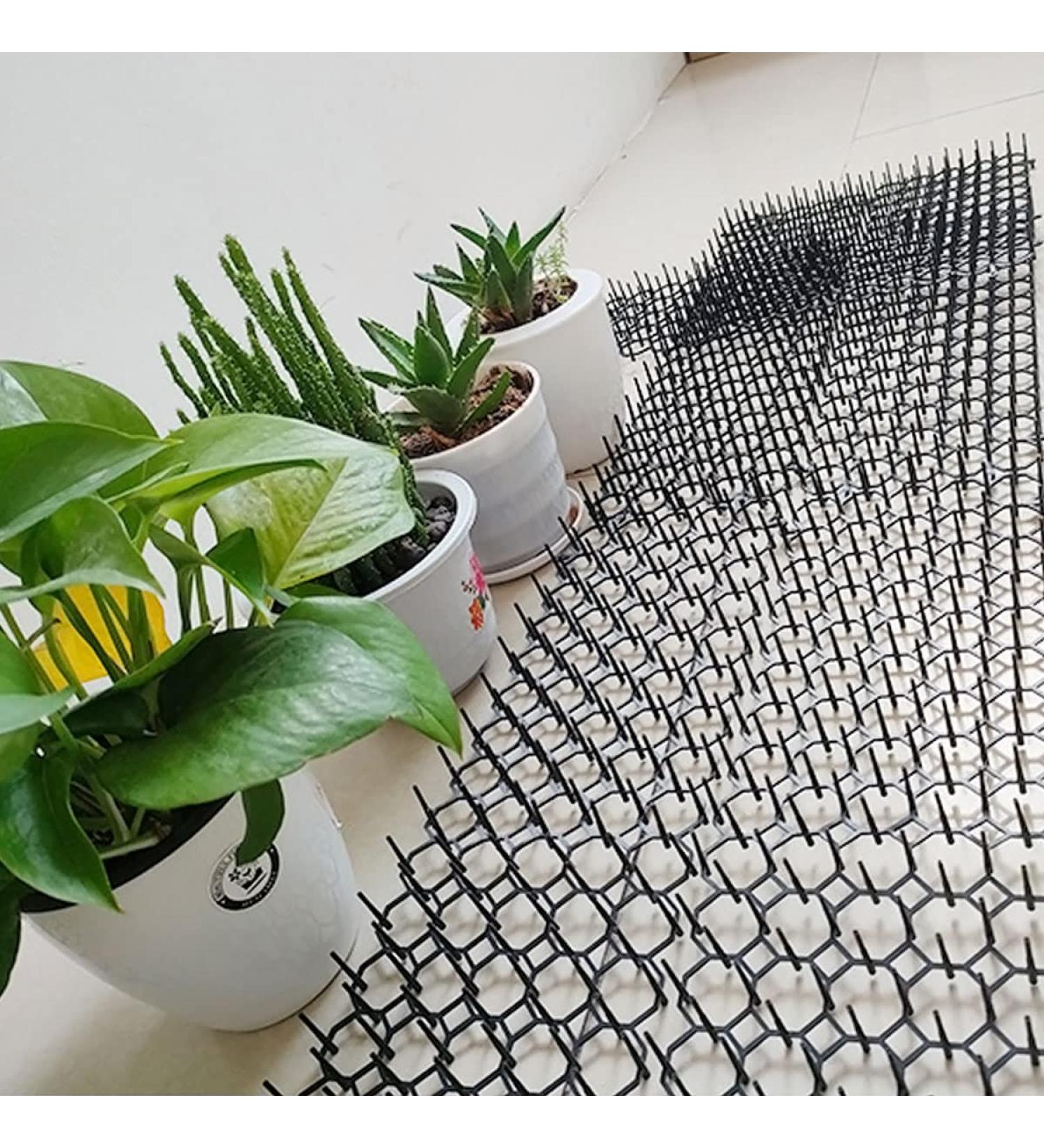 Cat Scat Mat 10 Pieces - Anti-Cats Network Spikes 20x6 - Cat Repellent Prickle Strips - Buy Online on GoSupps.com