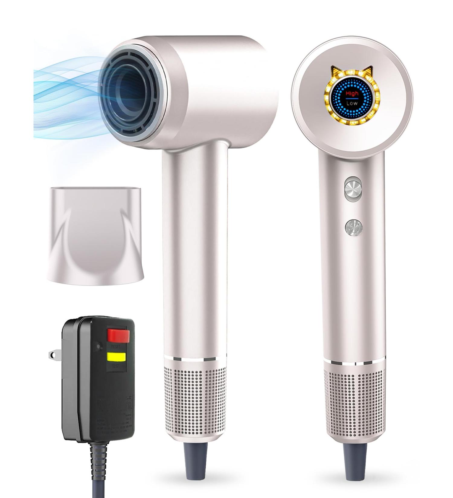 Ionic Hair Dryer with Brushless Motor | Fast Drying Temperature Controlled Lightweight & Quiet | Ideal for All Hair Types - Light Gold - Buy Online on GoSupps.com