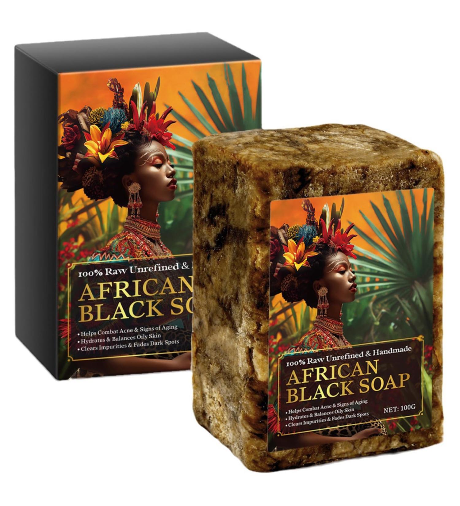  Ziennhu Black Soap - Acne Soap Bar - Natural Soap Skin Care Traditional Soap Purifying Soap Organic Soap Body Care Handmade Soap - Buy Online on GoSupps.com