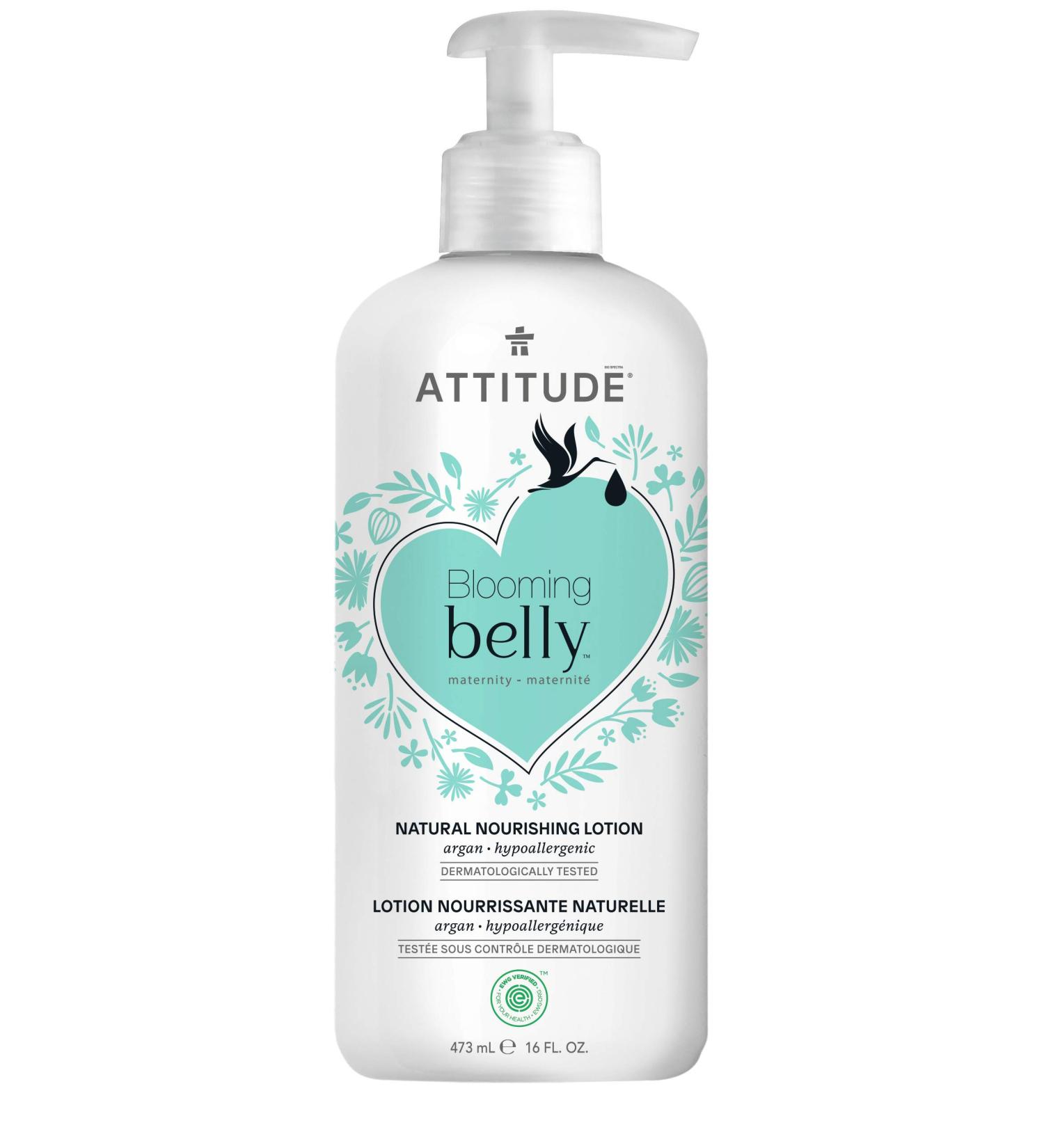ATTITUDE Maternity Body Lotion - Vegan, Cruelty-Free, Nourishing Argan Formula - 16 Fl Oz - Buy Online on GoSupps.com