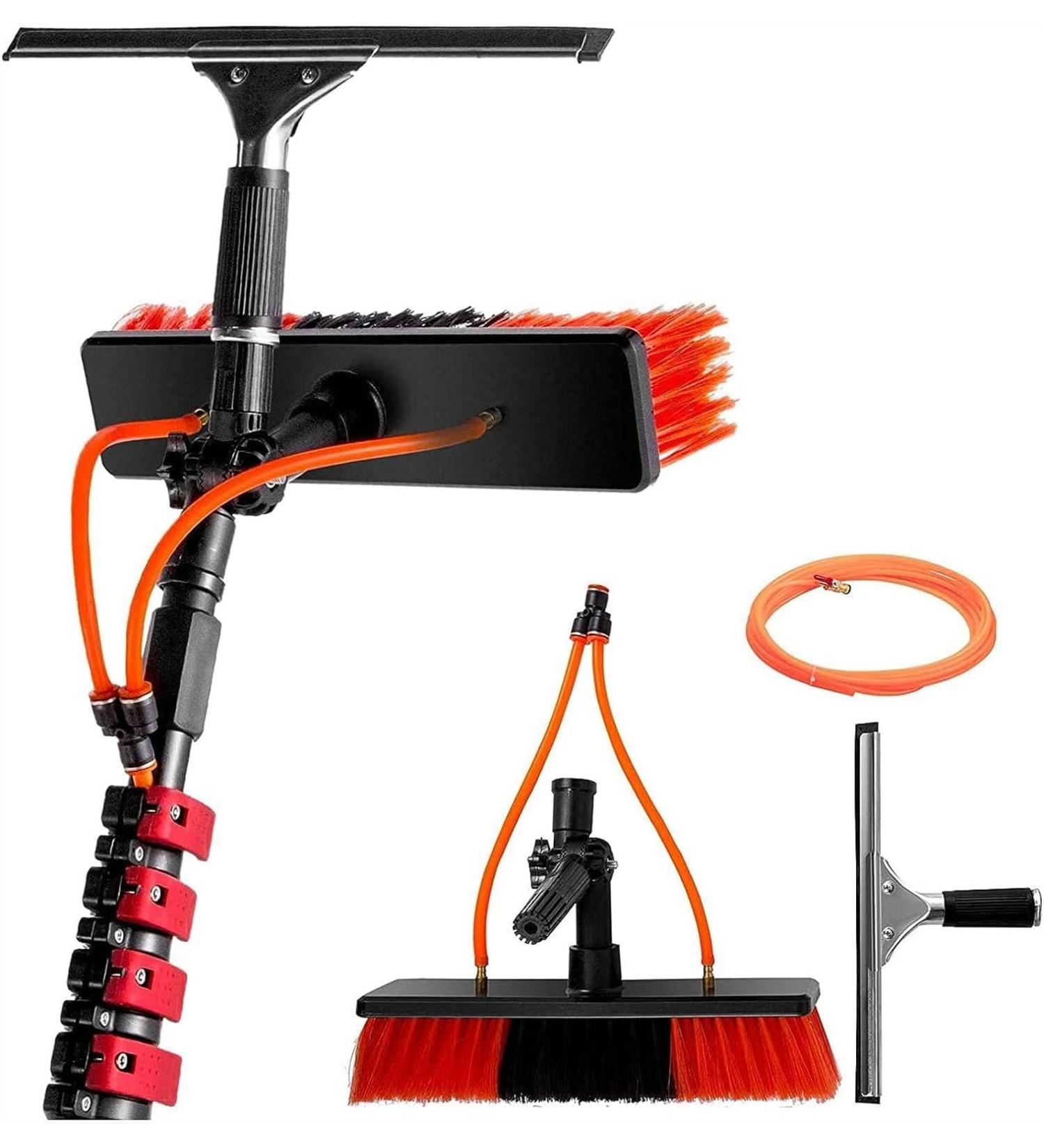 Water Fed Pole Kit Water Fed Brush W/Squeegee Water Fed Cleaning System 3-In-1 Aluminum Outdoor Window (Color : 10.8 M/35.4 Ft) (6.0 M/19.7 Ft) - Buy Online on GoSupps.com