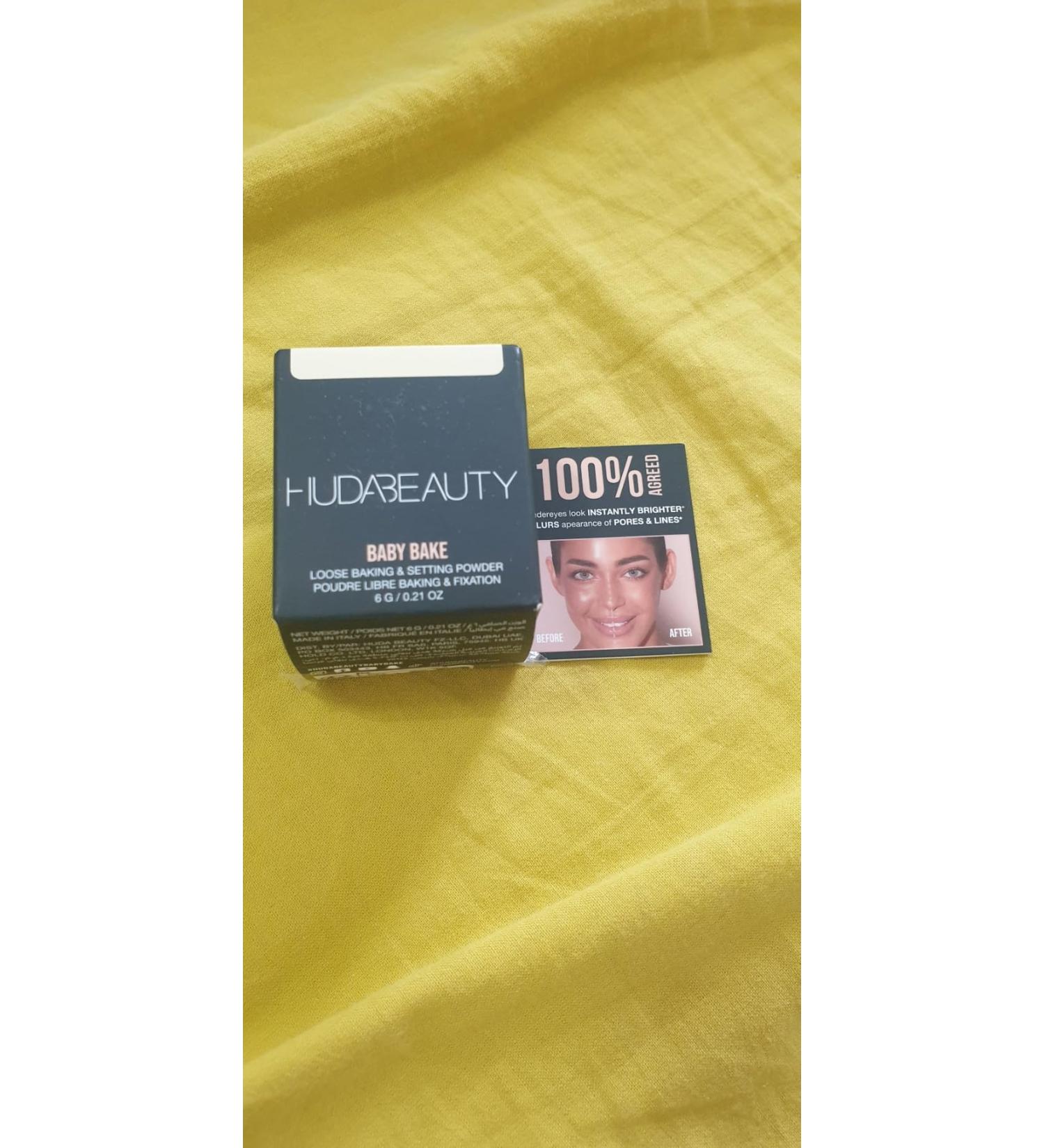 HUDA BEAUTY Original | Easy Bake | Loose Baking & Setting Powder | Loose Makeup Setting Powder | 20g | PEACH PIE, 20 g (Pack of 1)