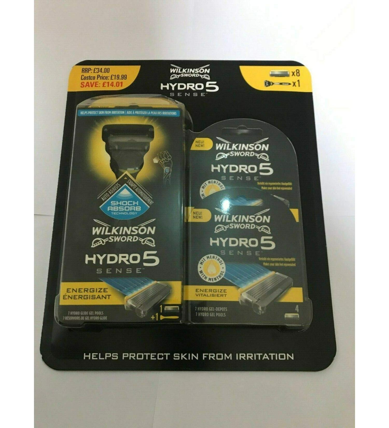 Wilkinson Sword Hydro 5 Sense Set with handle and 8 blades