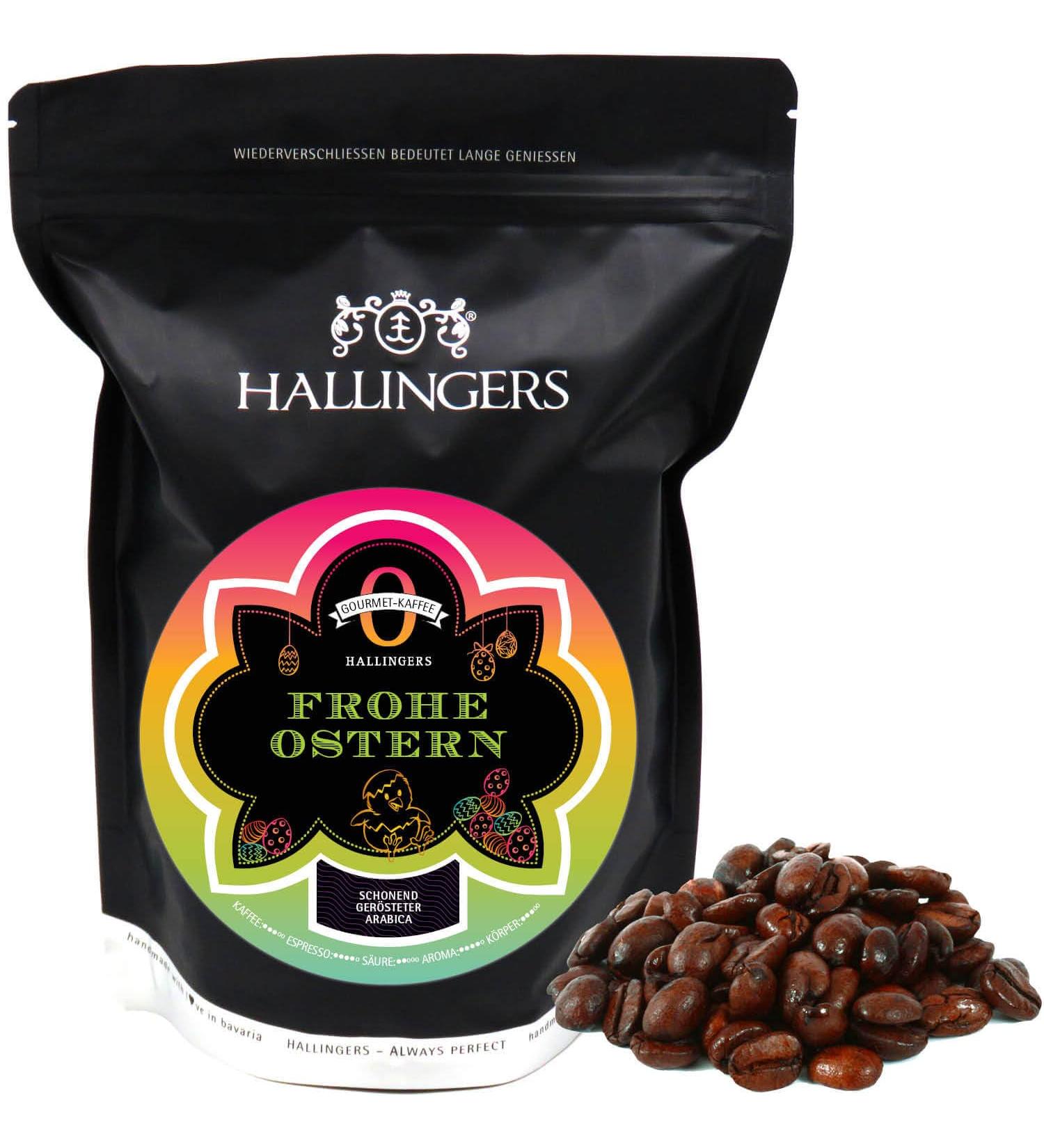 Hallingers No.O Happy Easter - Gourmet Coffee for Easter Baskets | Perfect Mother's Day & Father's Day Gifts | New Home Recovery Treats - Buy Online on GoSupps.com