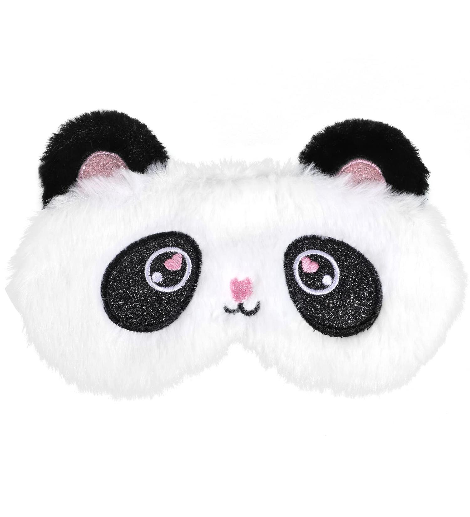 3D Panda Sleep Mask for Kids - Ultra-Comfortable Sleeping Glasses for Boys & Girls | Black & White Design - Buy Online on GoSupps.com