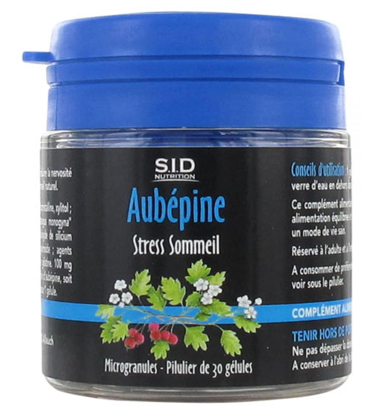 S.I.D Nutrition Stress Sleep Hawthorn 30 Capsules