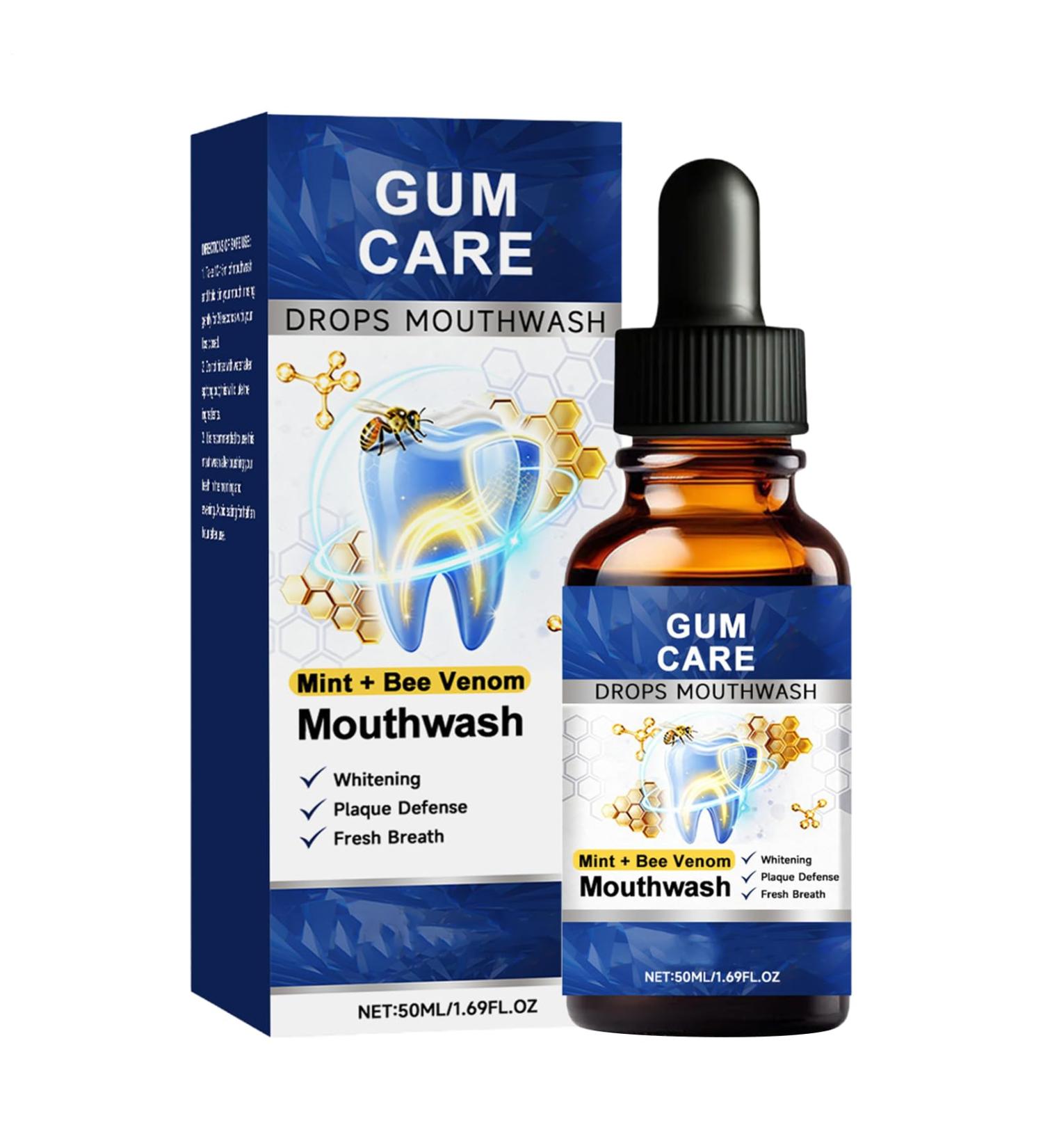 Gum Health Mouthwash Non-Burning Whitening Treatment 50ml - For Adults | Fresh Gum Care for Home and Travel Hygiene - Buy Online on GoSupps.com