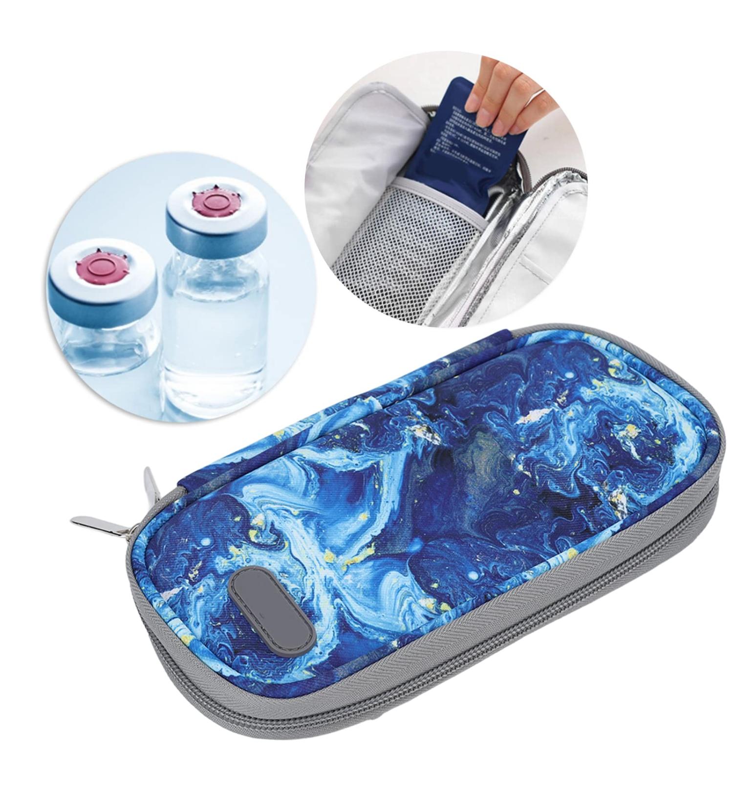 Insulin Pen Cooler Bag and Case - Blue | Diabetic Medicine Organizer - Buy Online on GoSupps.com