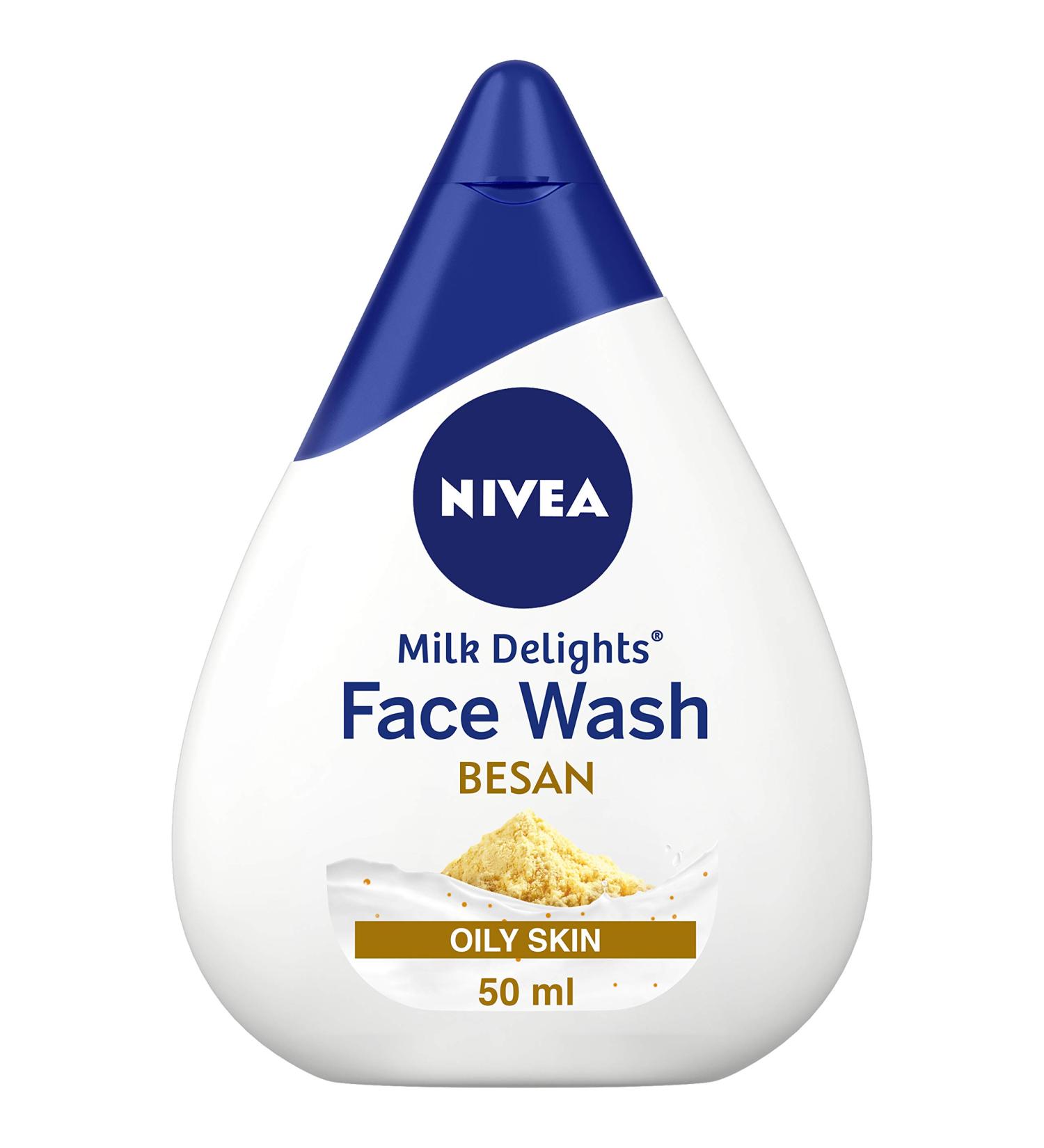 Nivea Milk Delights Face Wash with Fine Gramflour for Oily Skin - 50ml | Buy Online Internationally - Buy Online on GoSupps.com