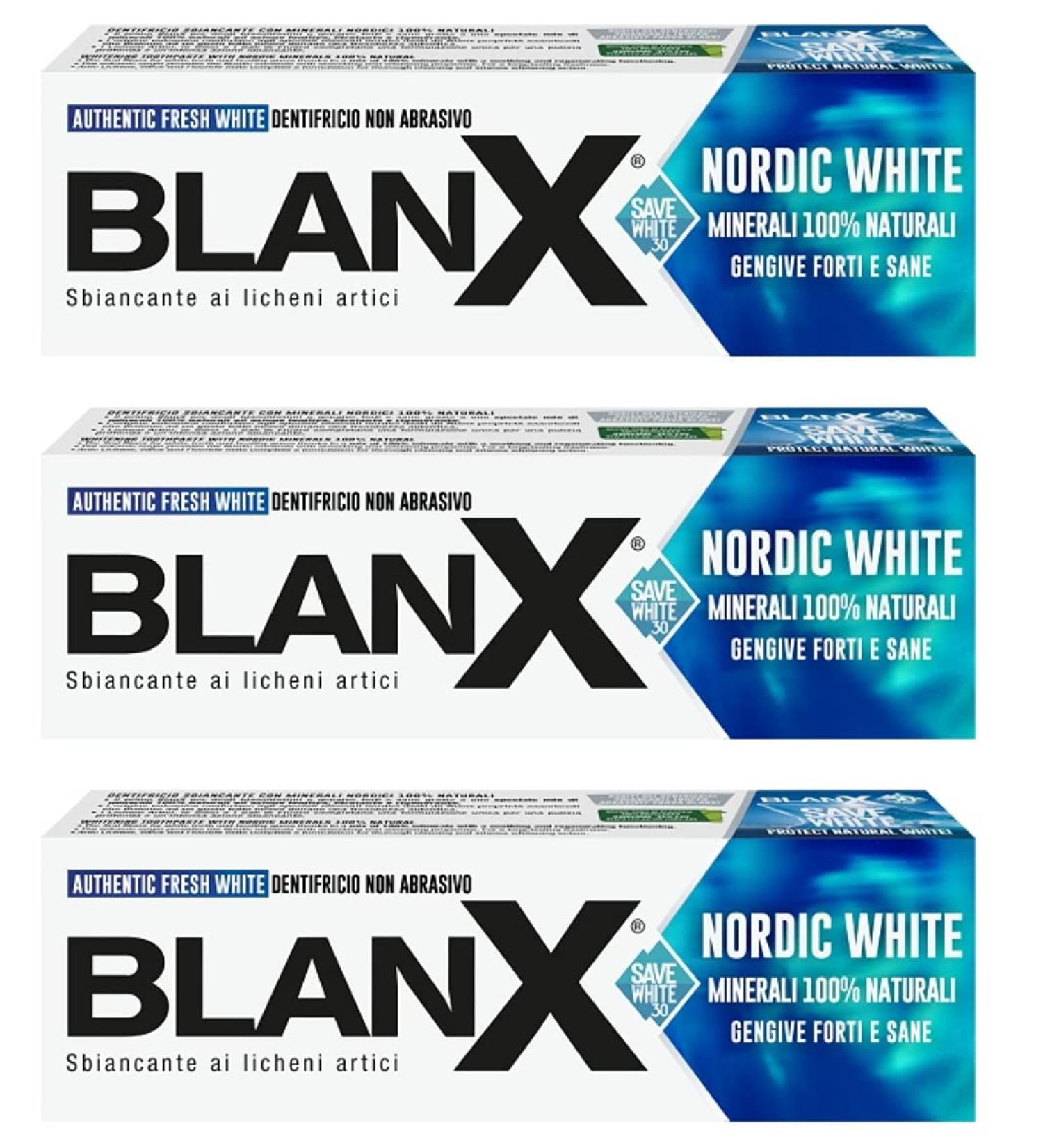 Blanx Nordic White Toothpaste 75ml 2.54fl.oz Pack of 3 - Buy Online on GoSupps.com