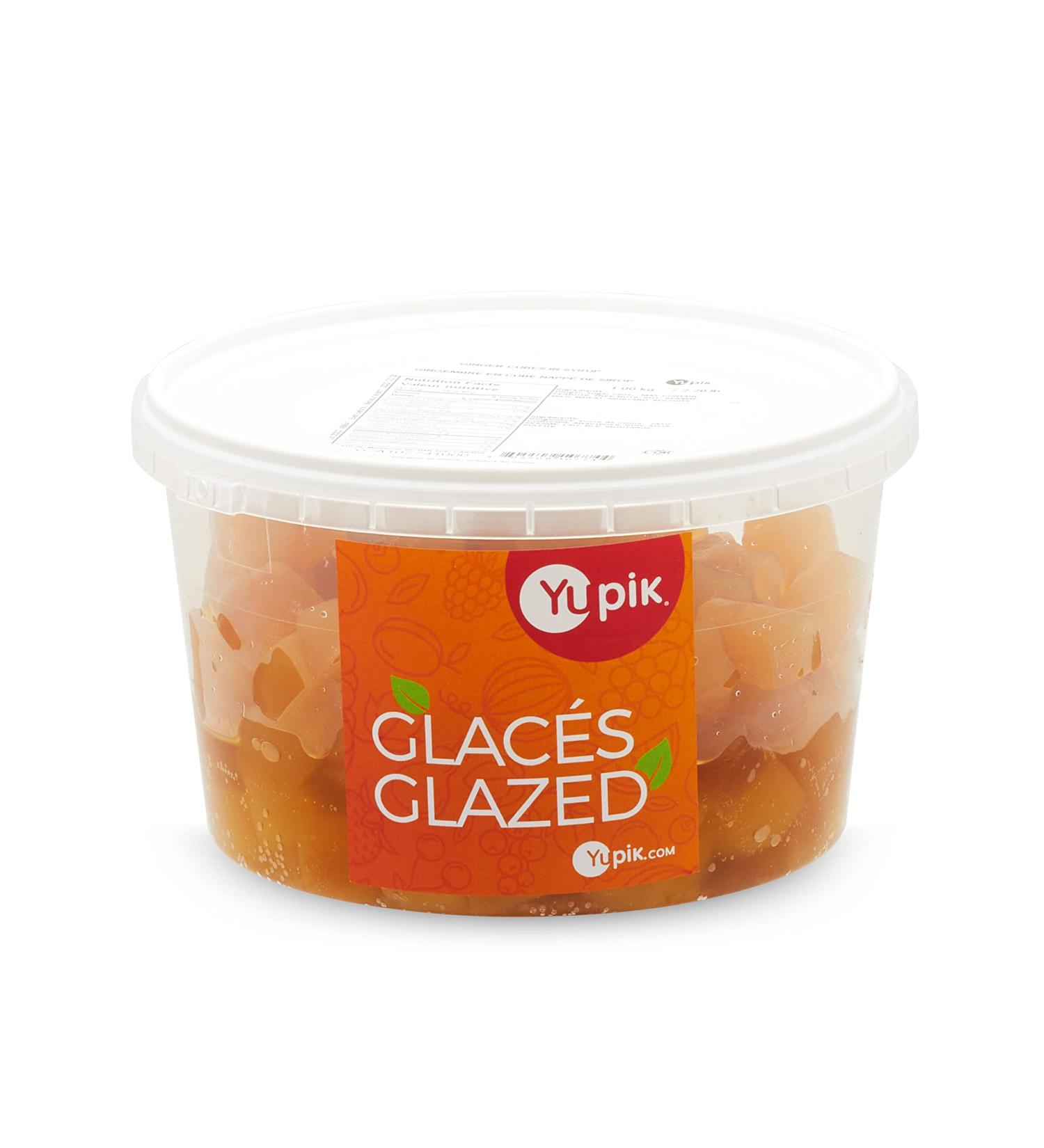 Yupik Ginger Cubes in Syrup 1 kg Kosher GMO-Free Candied Ginger Sweetened with Cane Sugar Light Syrup Soft Sweet Snacks Aromatic Topping & Inclusion Ideal for Baking & Tea Infusion 1 kg (Pack of 1) - Buy Online on GoSupps.com