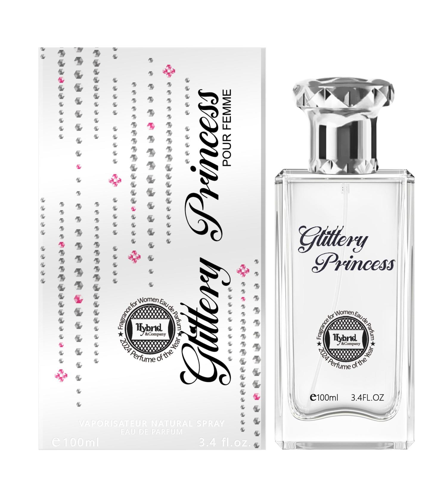 Hybrid & Company Women Glittery Princess Pour Femme Eau De Parfum Vaporisateur Natural Spray 3.4 Fl Oz - Buy Online on GoSupps.com
