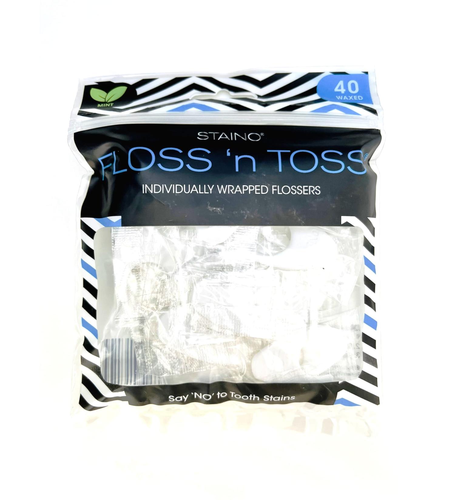 Buy Staino Floss n Toss Dental Floss Sticks - 40 Count | International Shipping Available - Buy Online on GoSupps.com