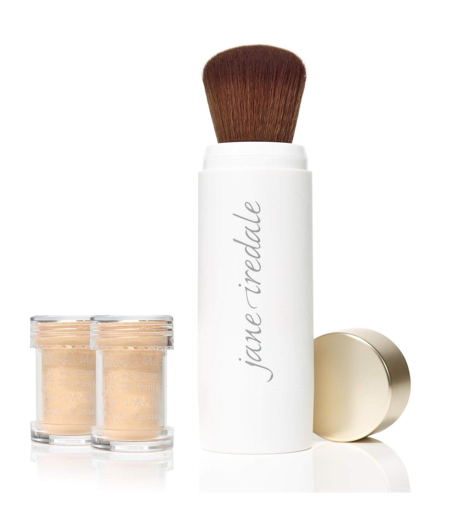 Buy Jane Iredale Powder-Me SPF Brush - Golden (5g) | Best SPF Makeup for International Shipping - Buy Online on GoSupps.com