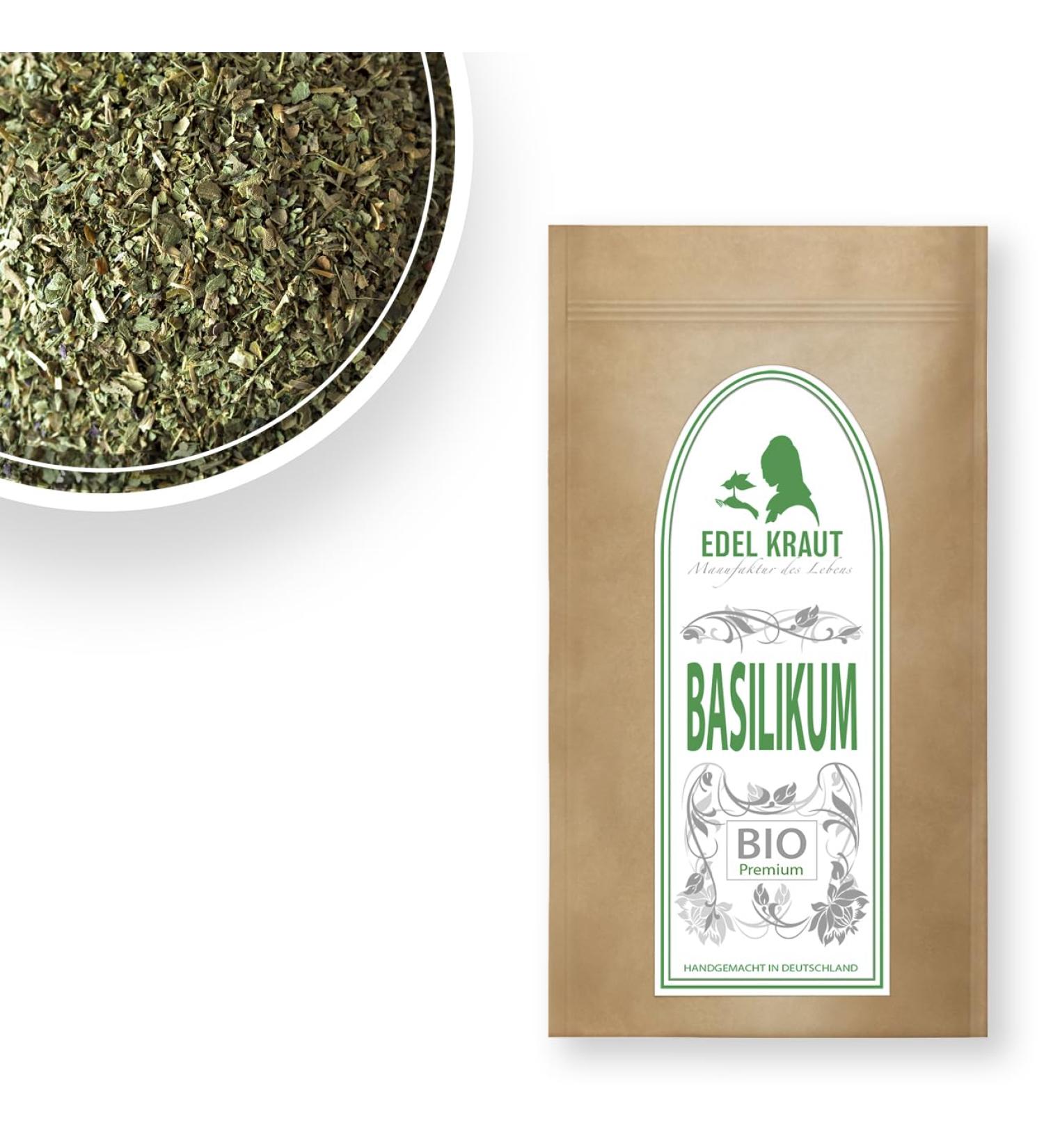 EDEL KRAUT Organic Basil Shredded - Premium 1000g | Buy Organic Basil Online - Ship Internationally - Buy Online on GoSupps.com